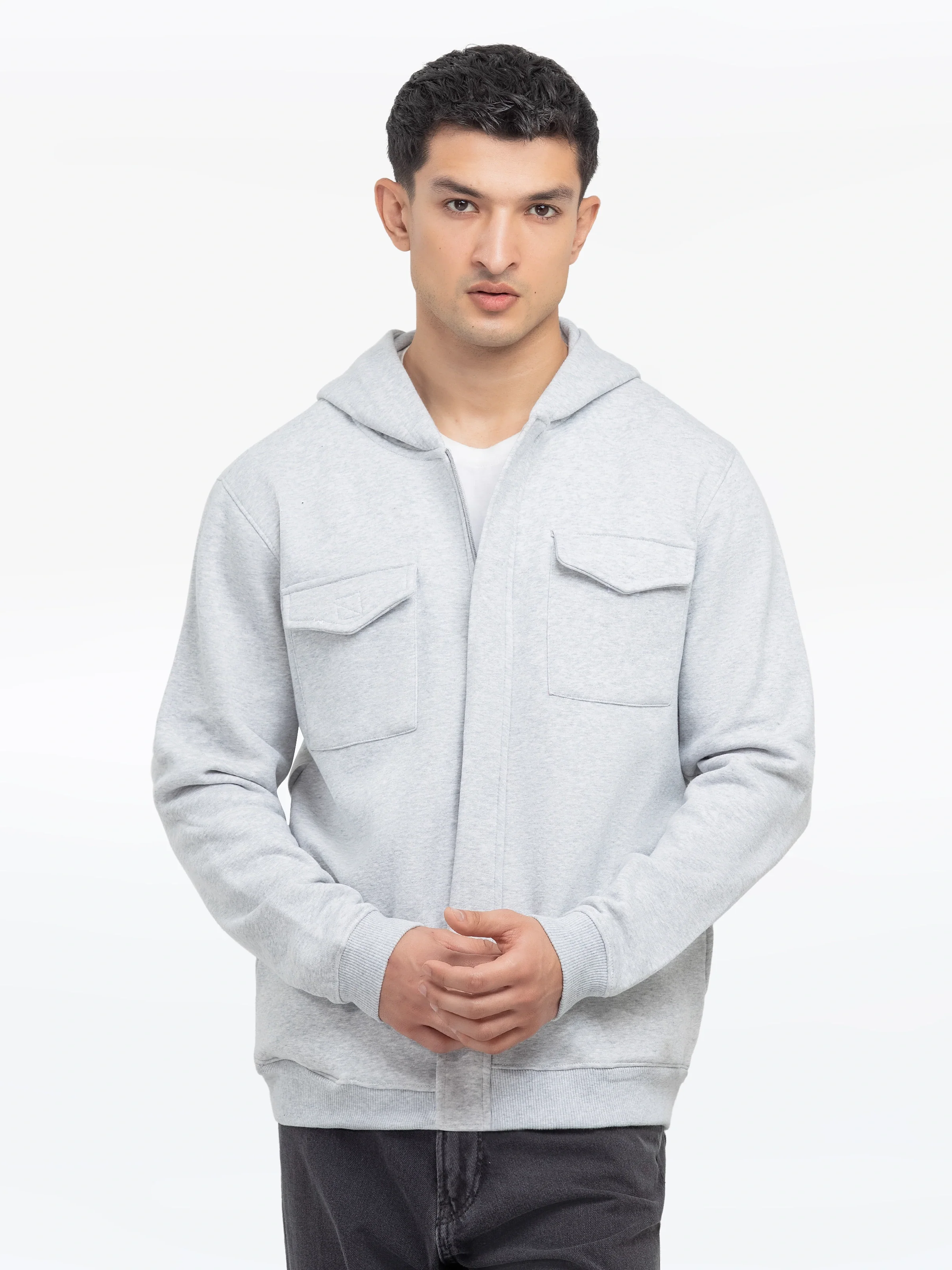 Double Pocket Fleece Jacket - EMTJK24-007 - Image 2