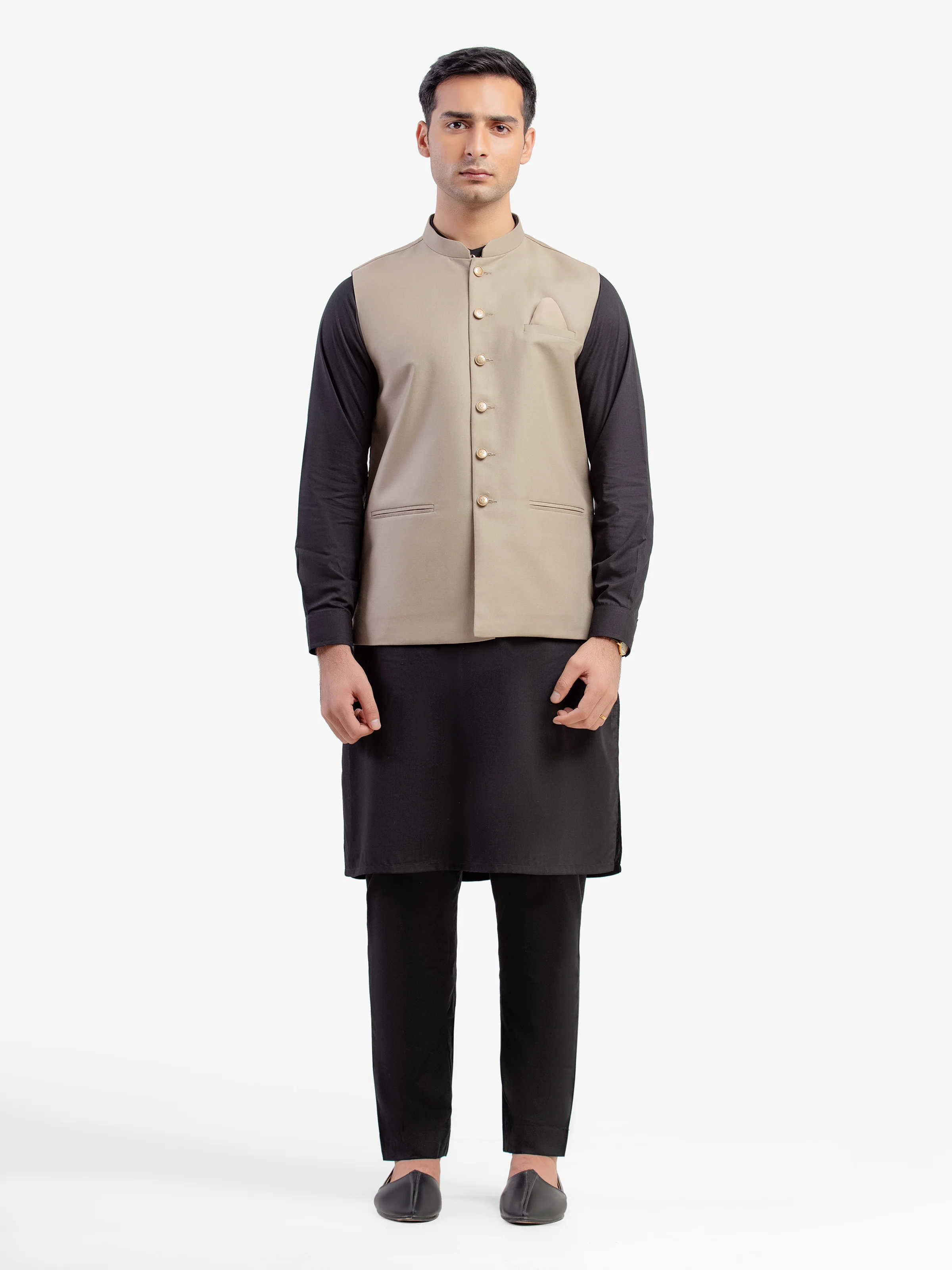 Plain Waistcoat - EMTWCP5-35972 - Image 2
