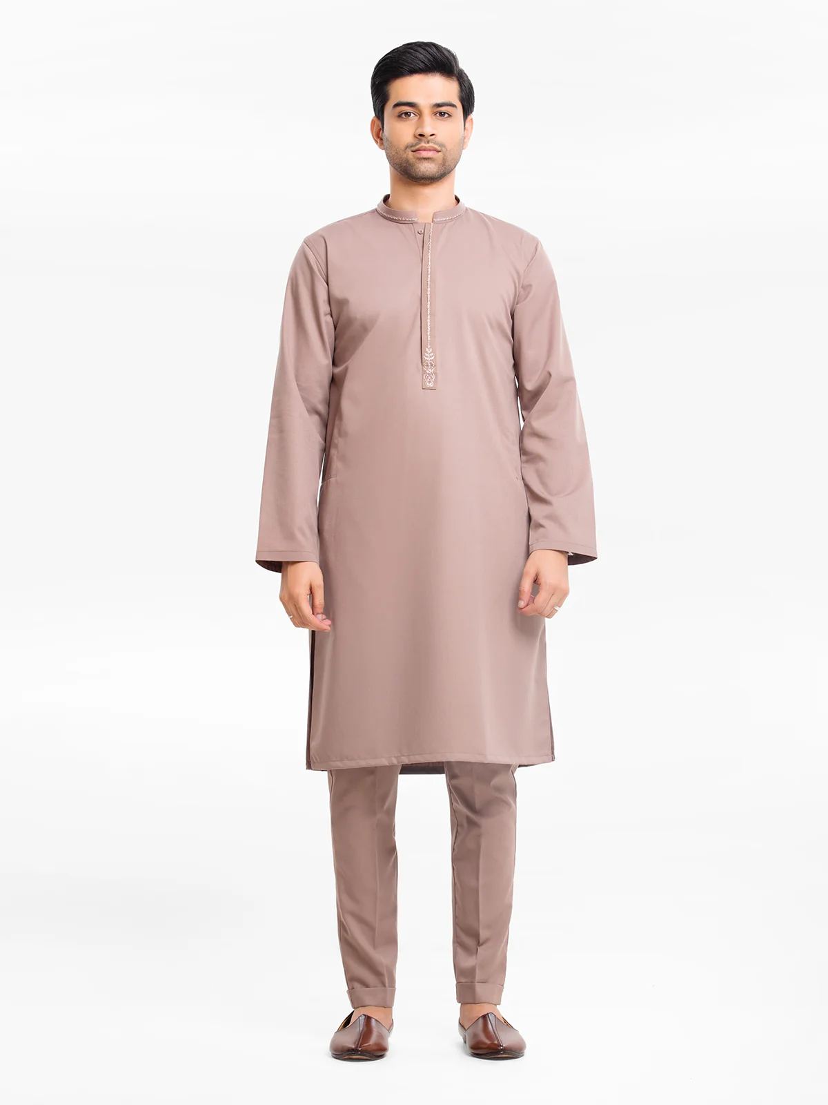 Embroidered Blended Kurta Pajama - EMTSW23-99403
