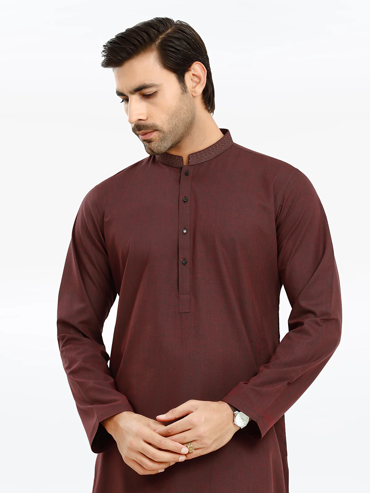 Embroidered Blended Kurta - EMTK24S-41121 - Image 3