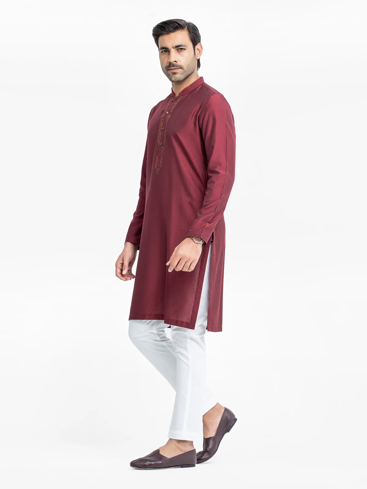 Embroidered Blended Kurta - EMTKC24-115 - Image 4