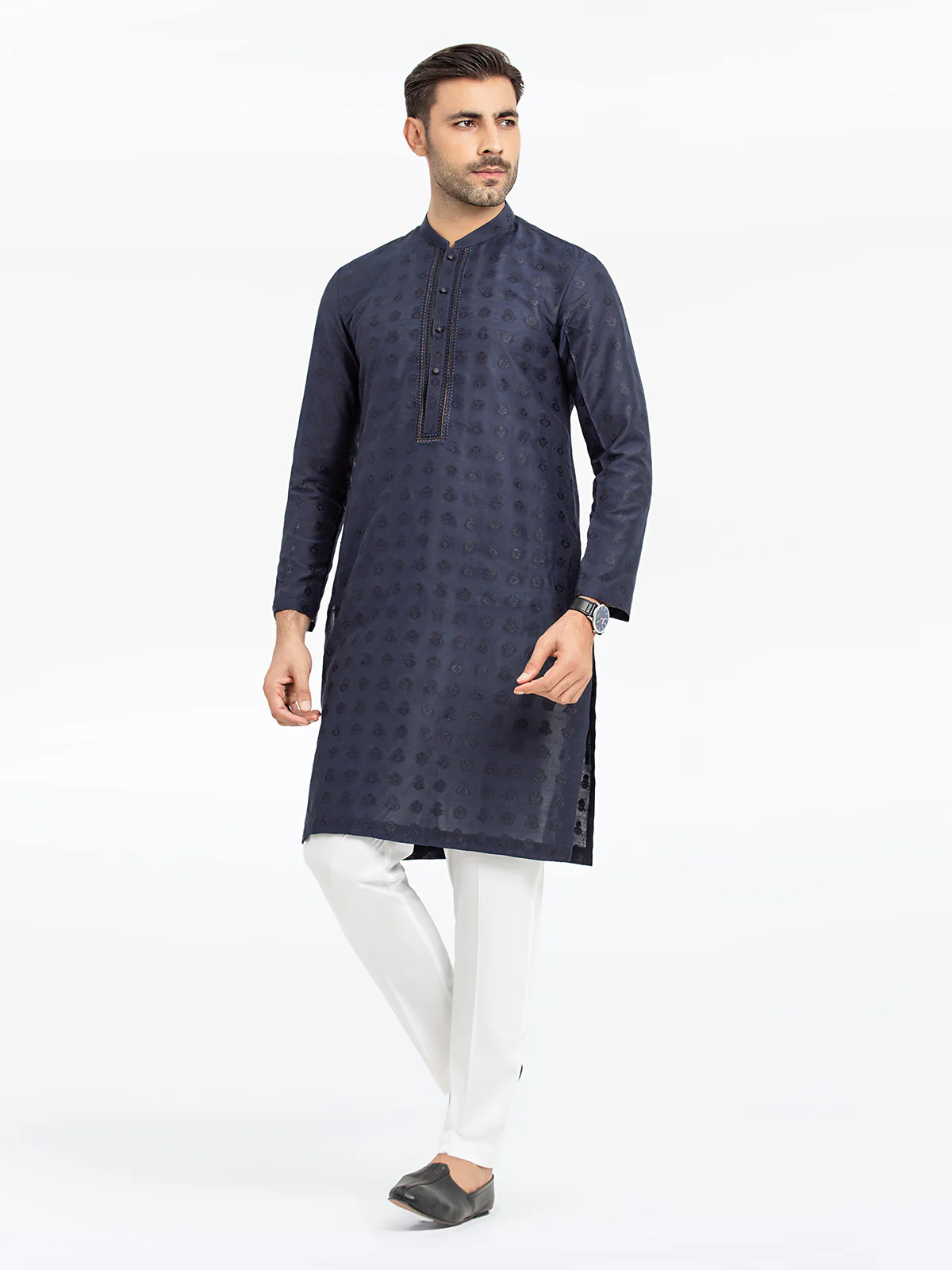 Embroidered Blended Kurta - EMTKC24-121