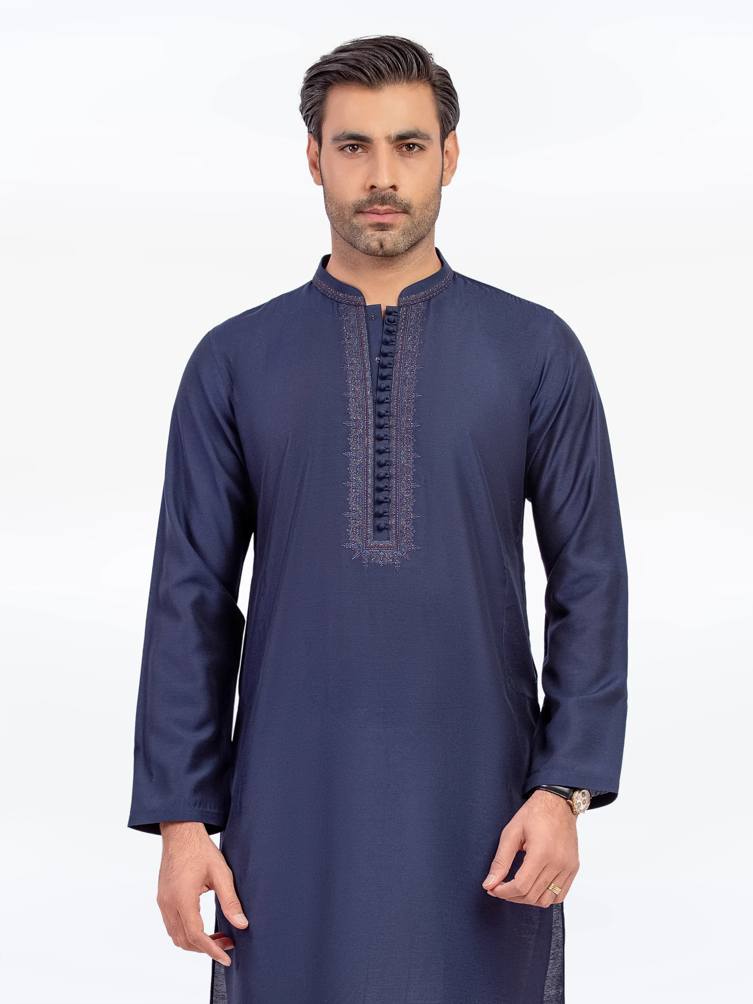 Embroidered Blended Kurta - EMTKC5-151 - Image 2