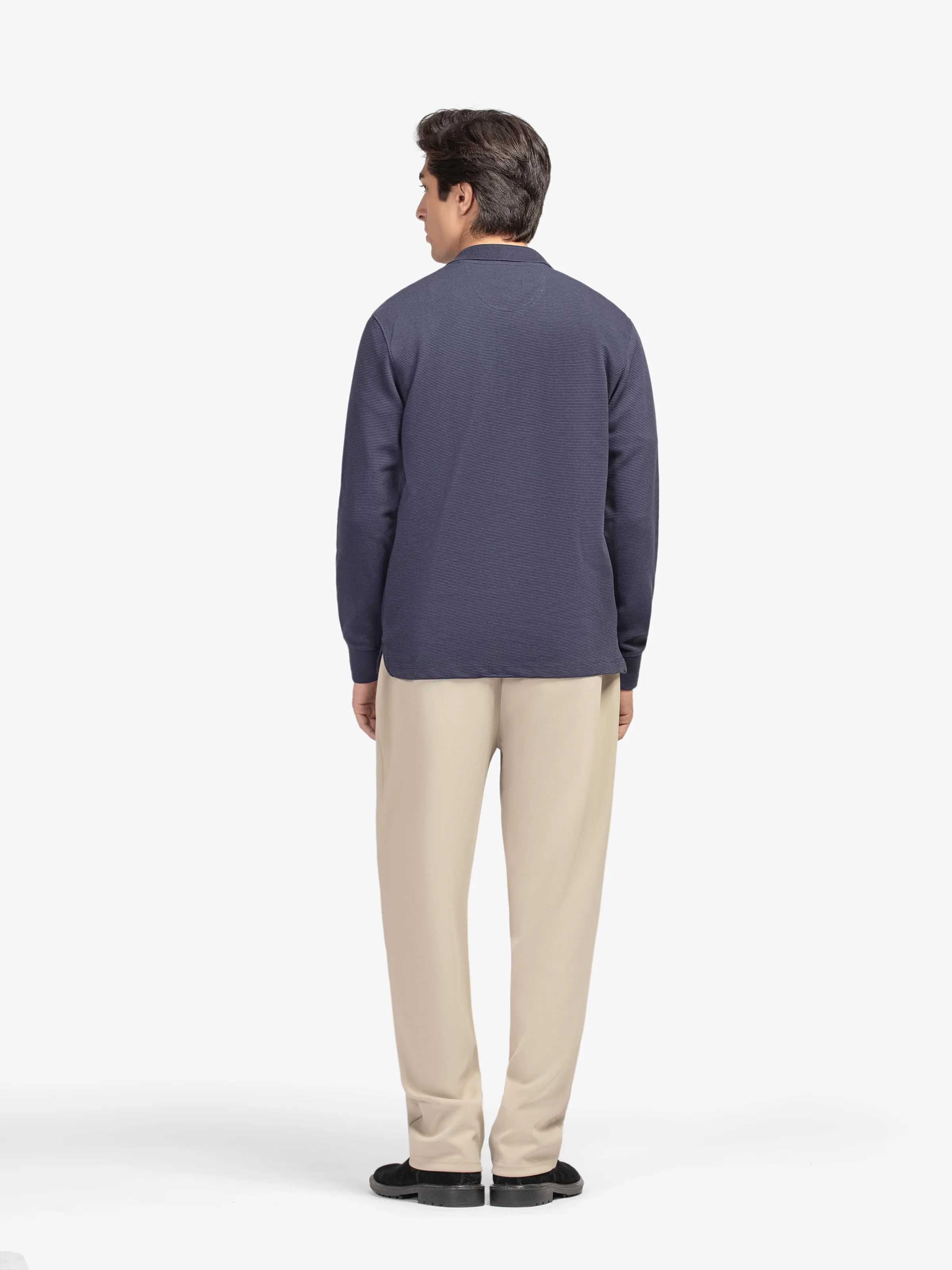 Full Sleeves Zipper Polo - EMTPFS5-006 - Image 5