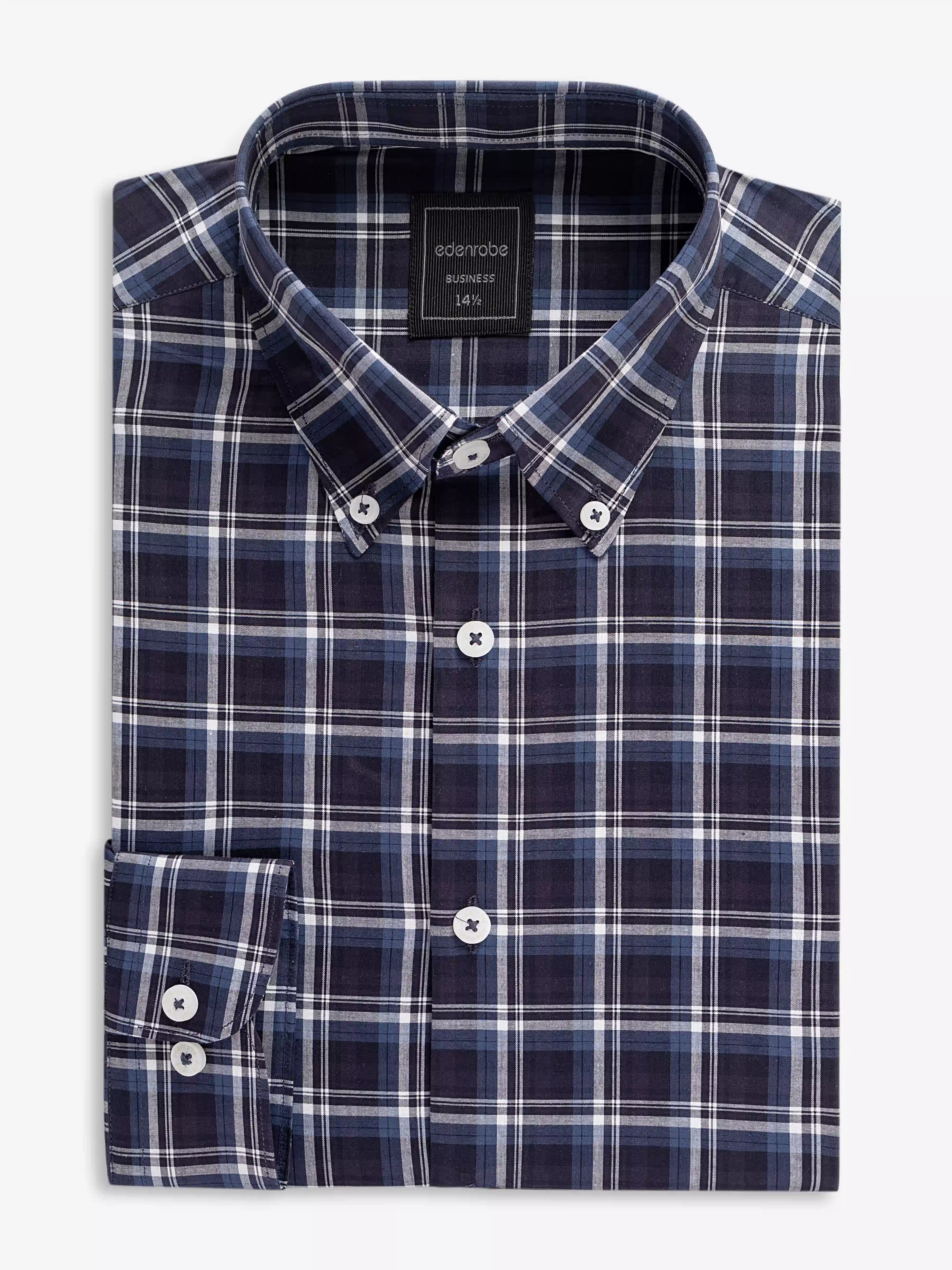 Business Check Shirt - EMTSB6-206