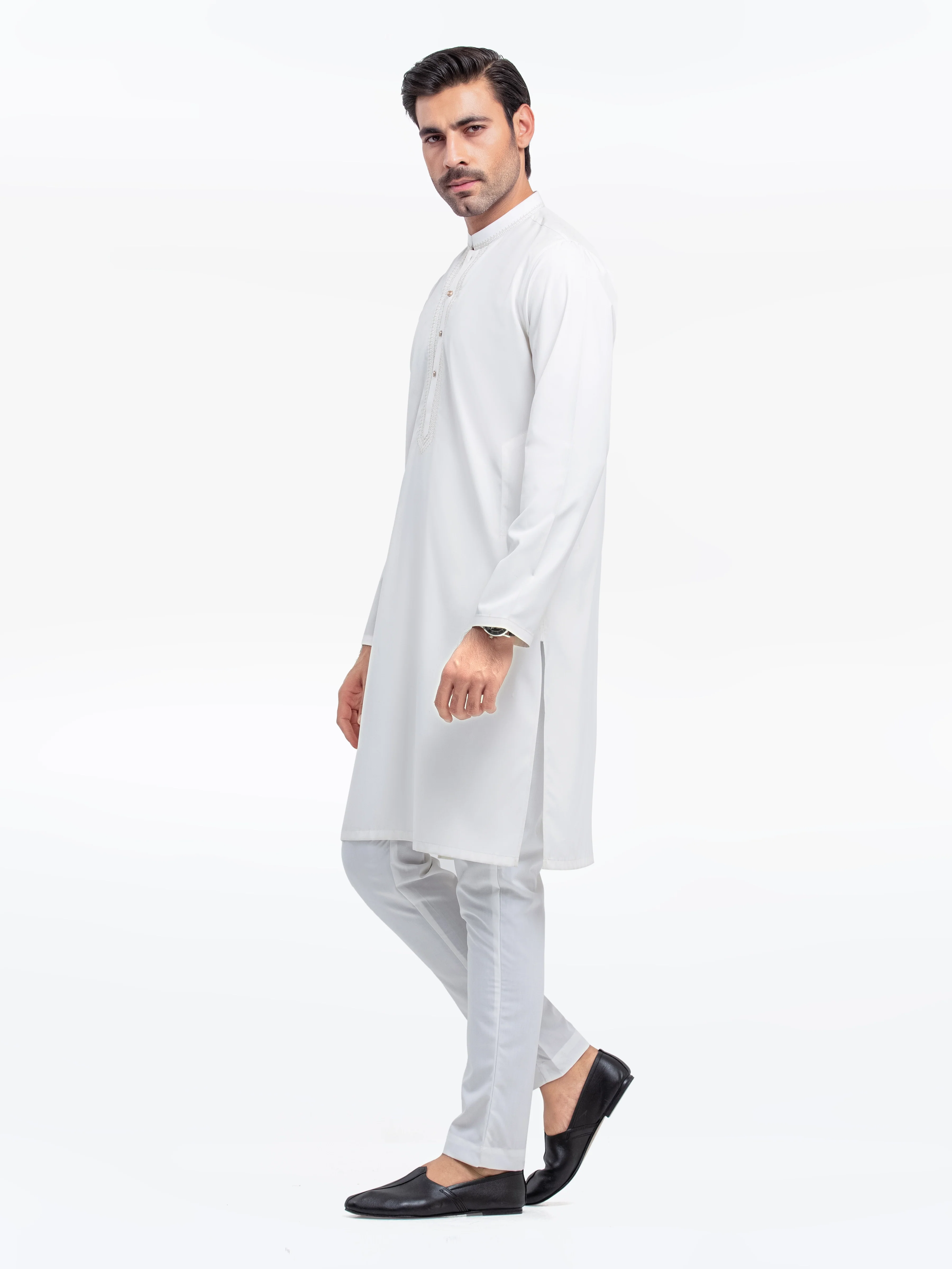 Embroidered Blended Kurta Pajama - EMTKPT25-052 - Image 4