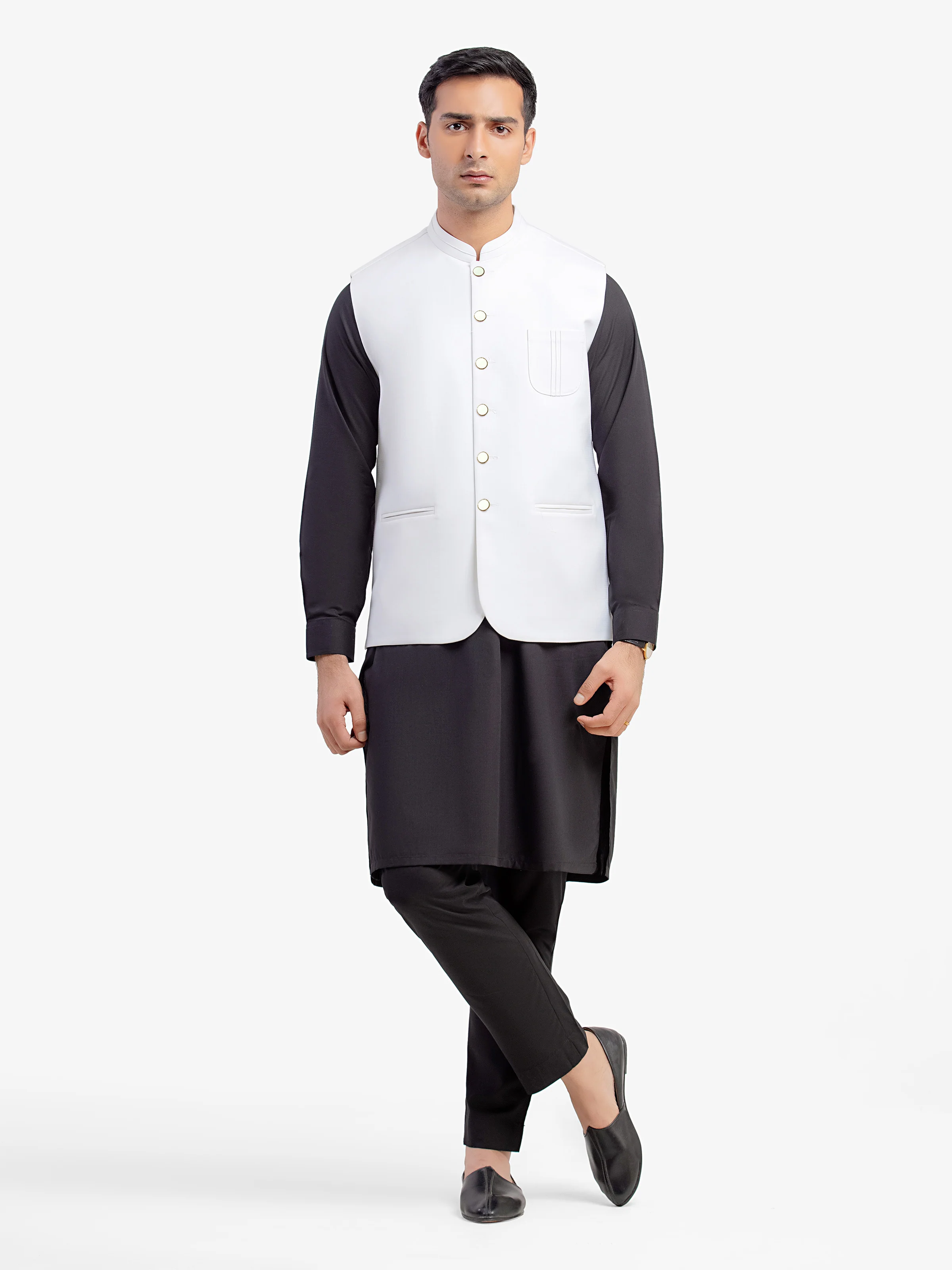Plain Waistcoat - EMTWCP5-35994 - Image 2