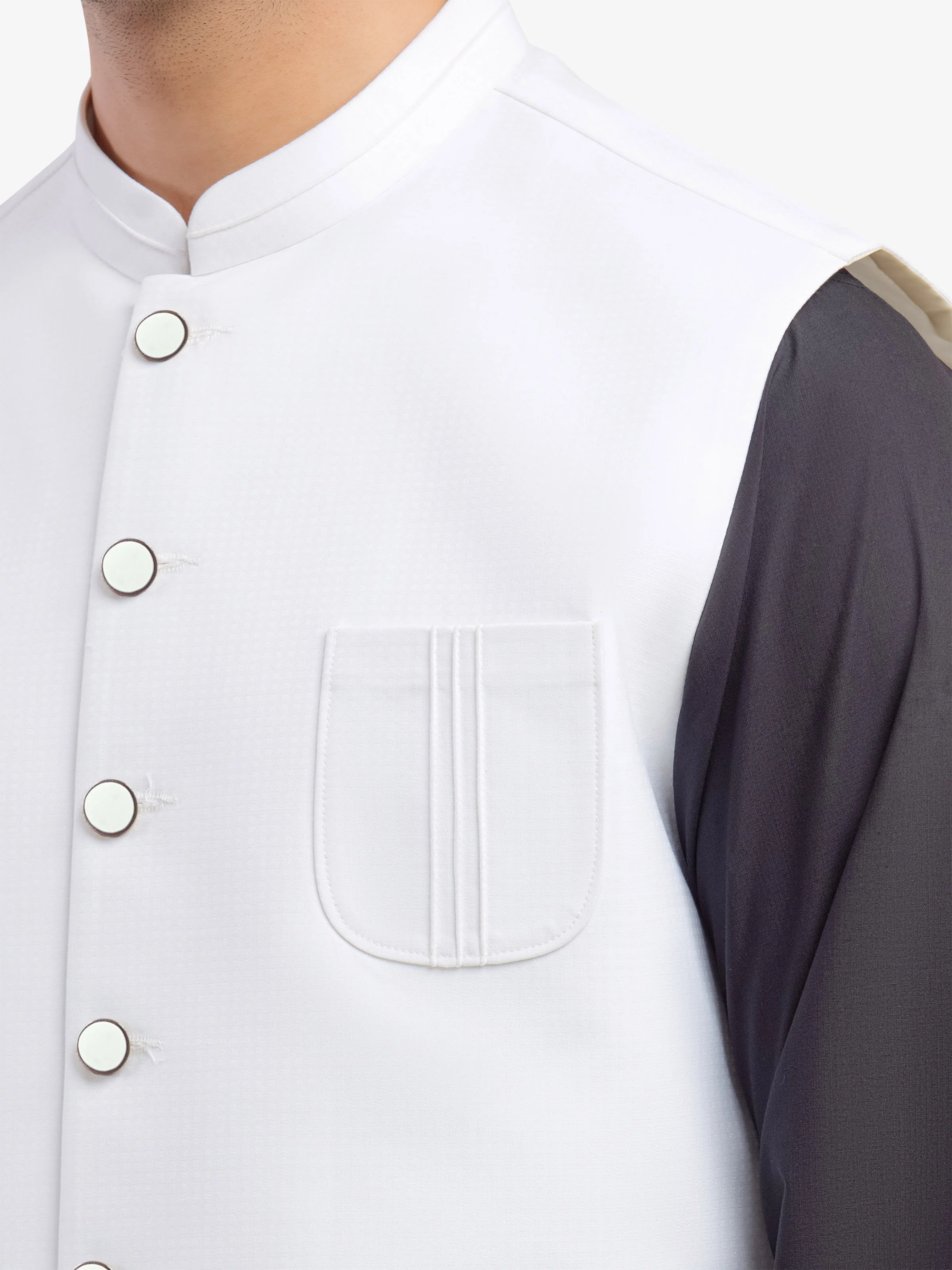 Plain Waistcoat - EMTWCP5-35994 - Image 3