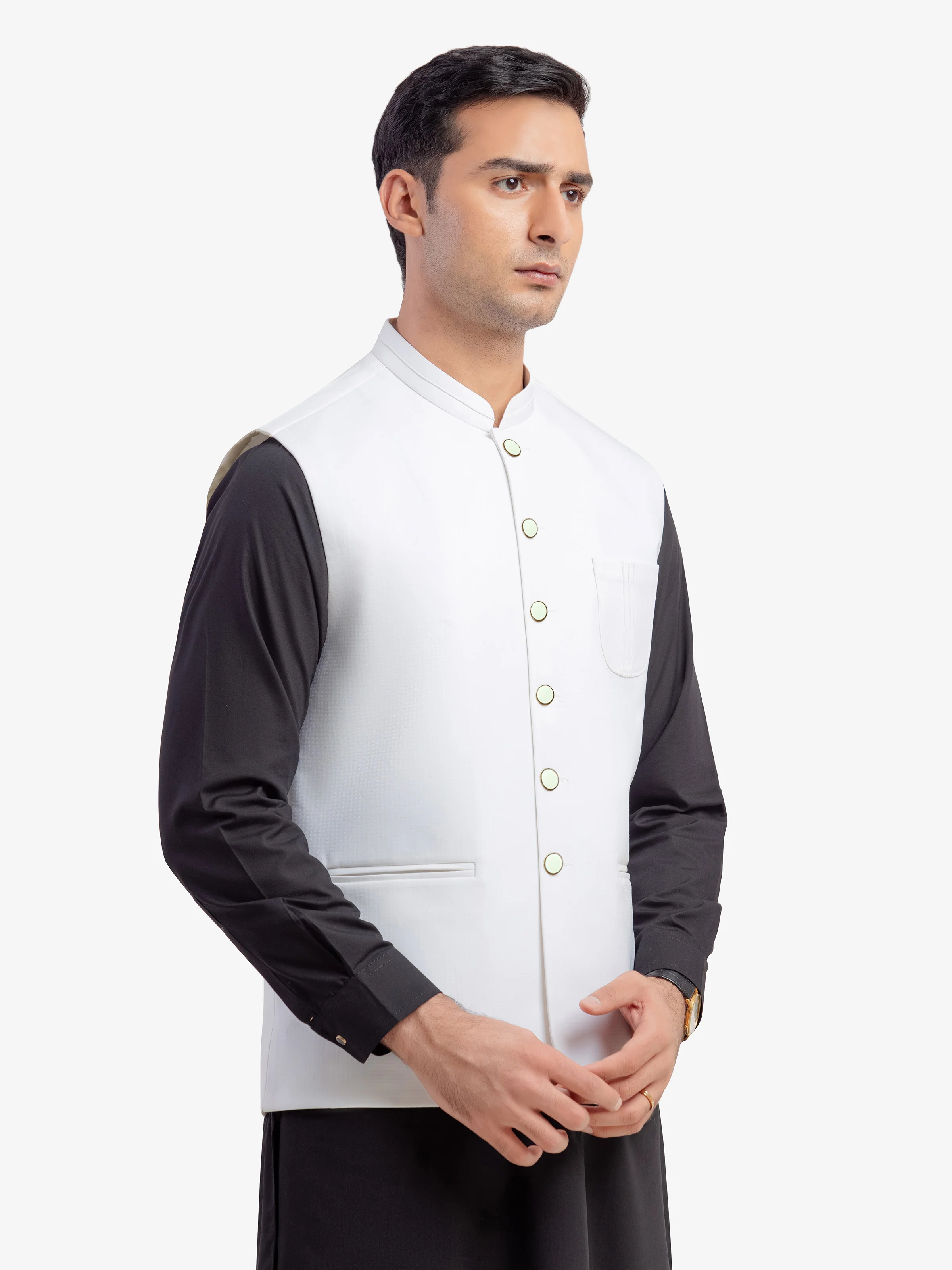 Plain Waistcoat - EMTWCP5-35994 - Image 4