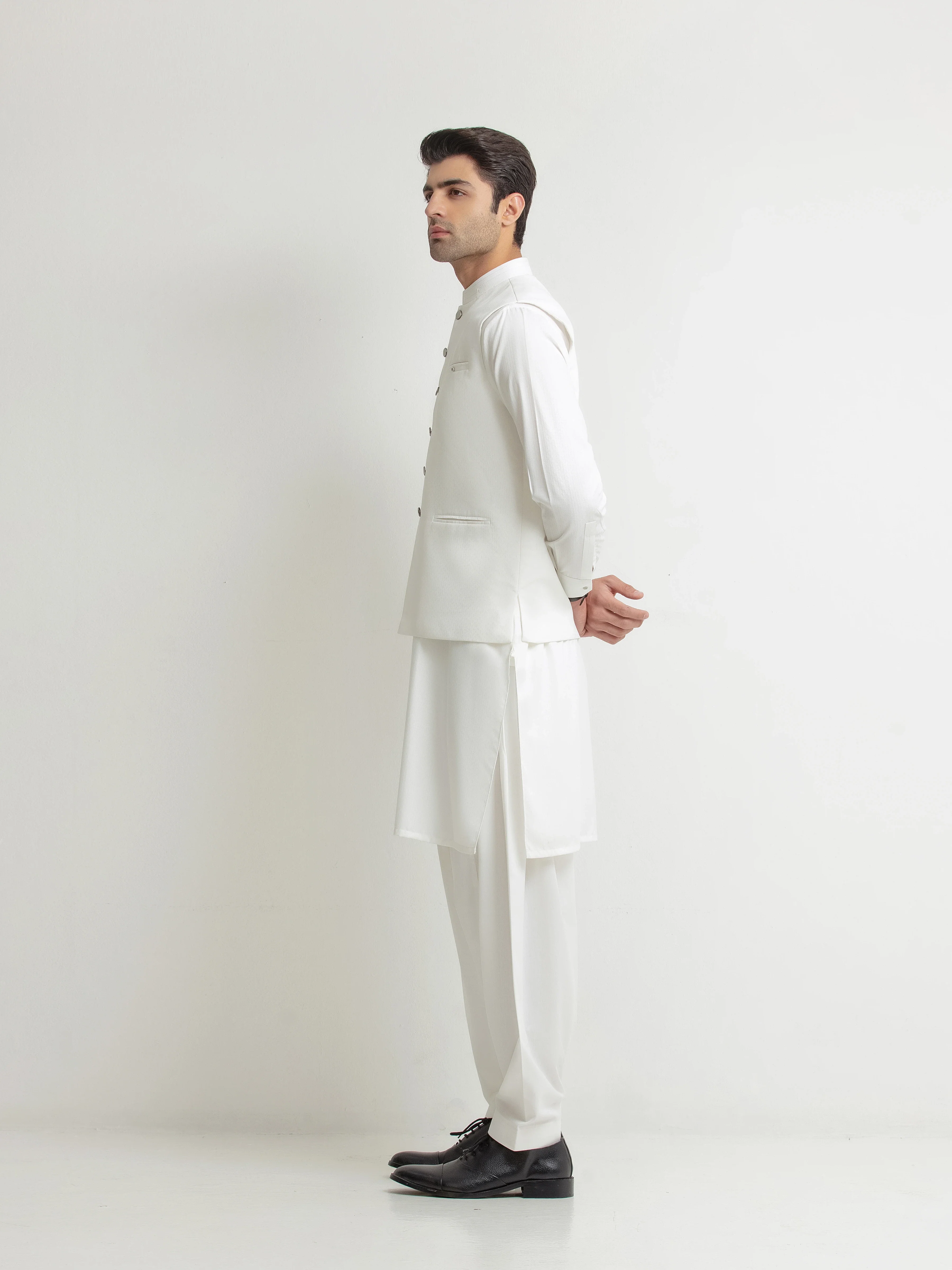 Dobby Waistcoat Suit - ECMTWCS6-037 - Image 5