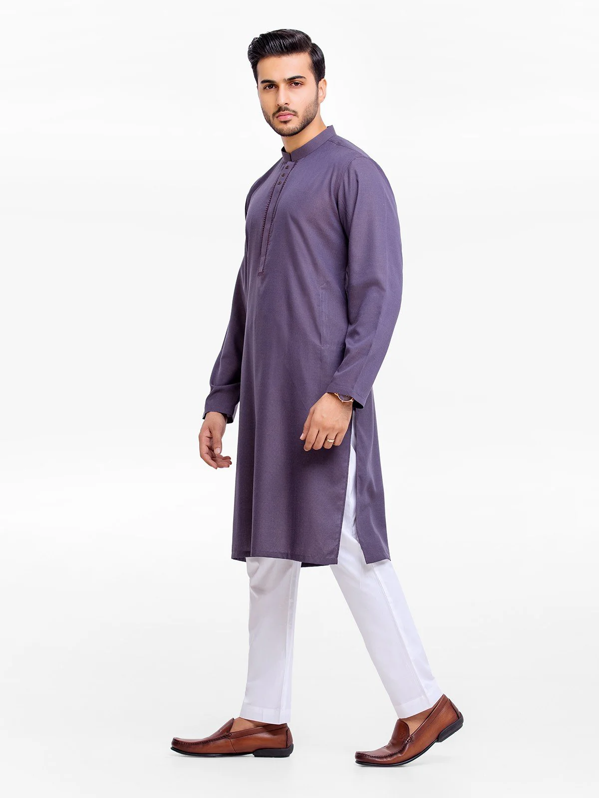 Embroidered Blended Kurta - EMTK23-99361 - Image 3