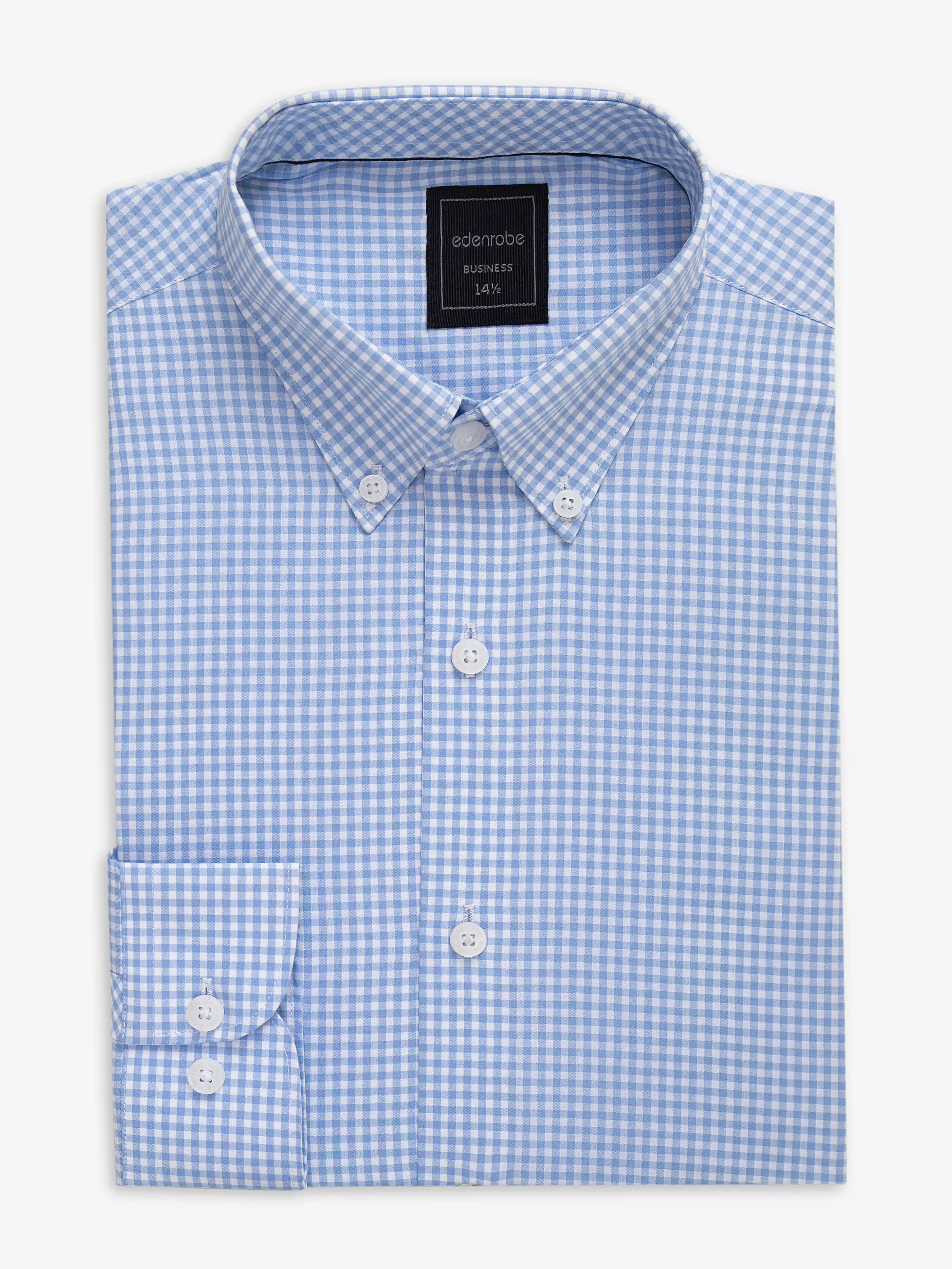 Business Check Shirt - EMTSB6-203