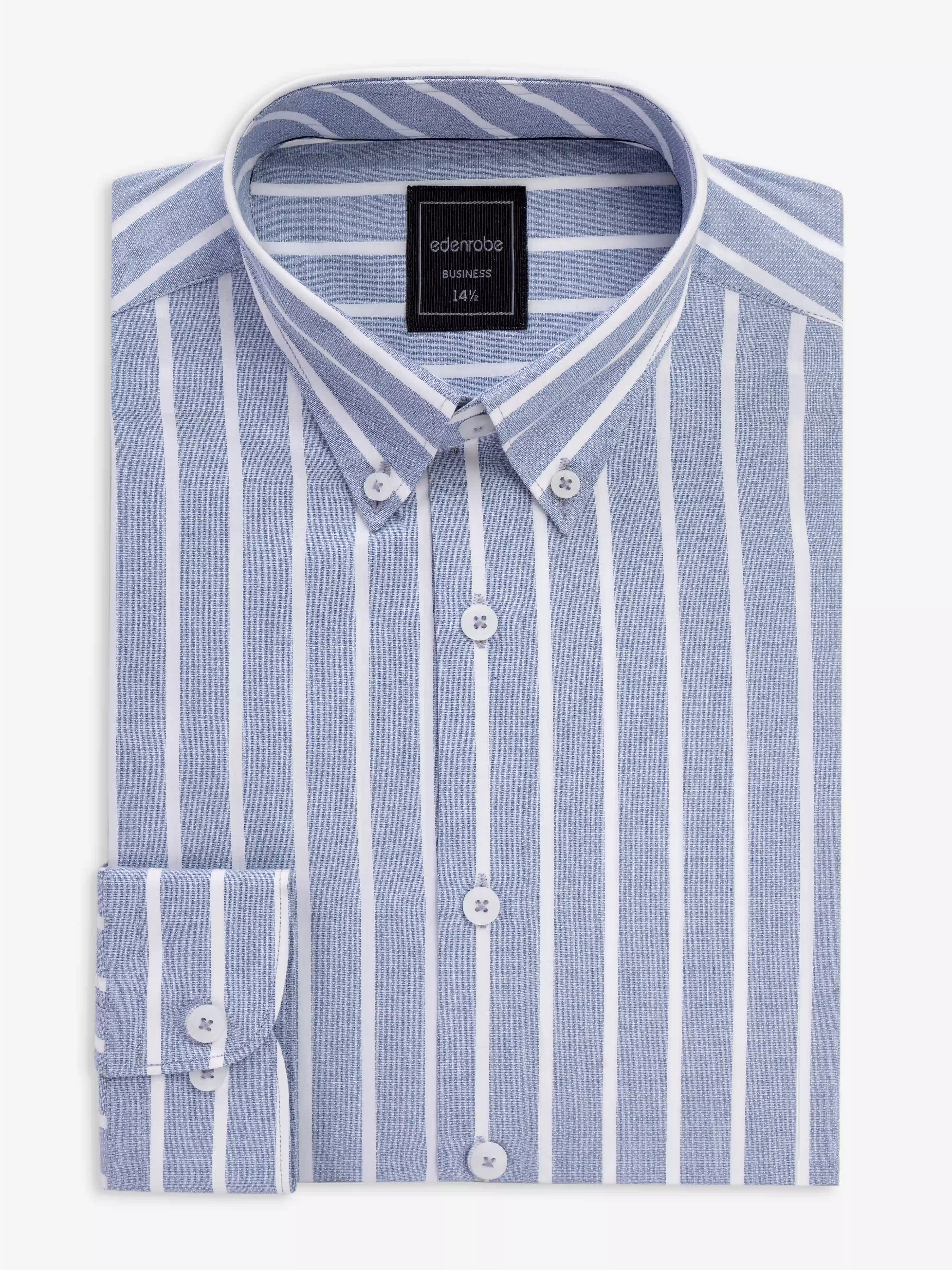 Business Striped Shirt - EMTSB5-172