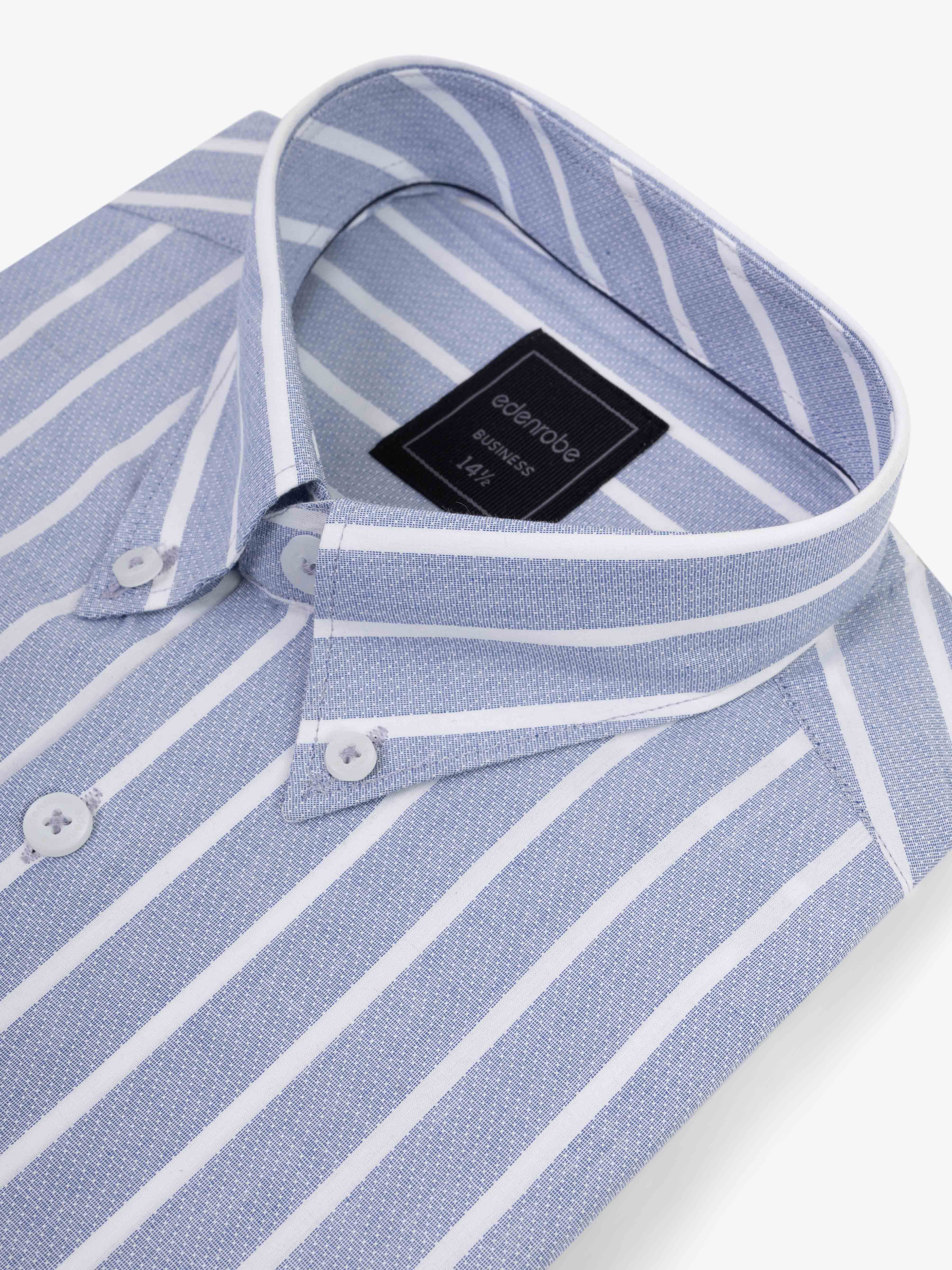 Business Striped Shirt - EMTSB5-172 - Image 4