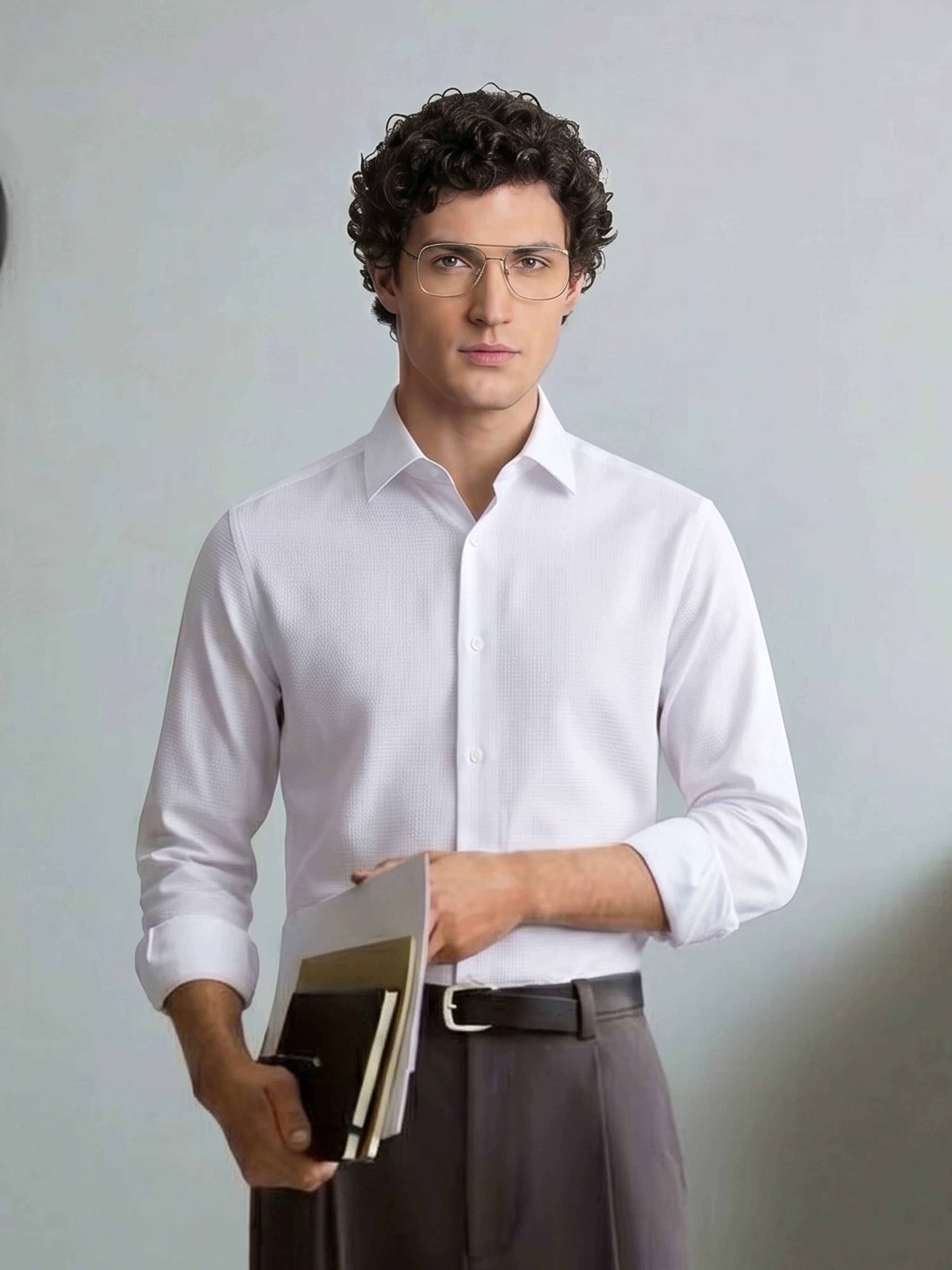 Business Solid Shirt - EMTSB6-221