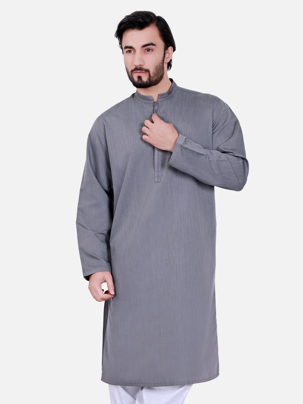 Embroidered Blended Kurta - MTK-C16S-9367