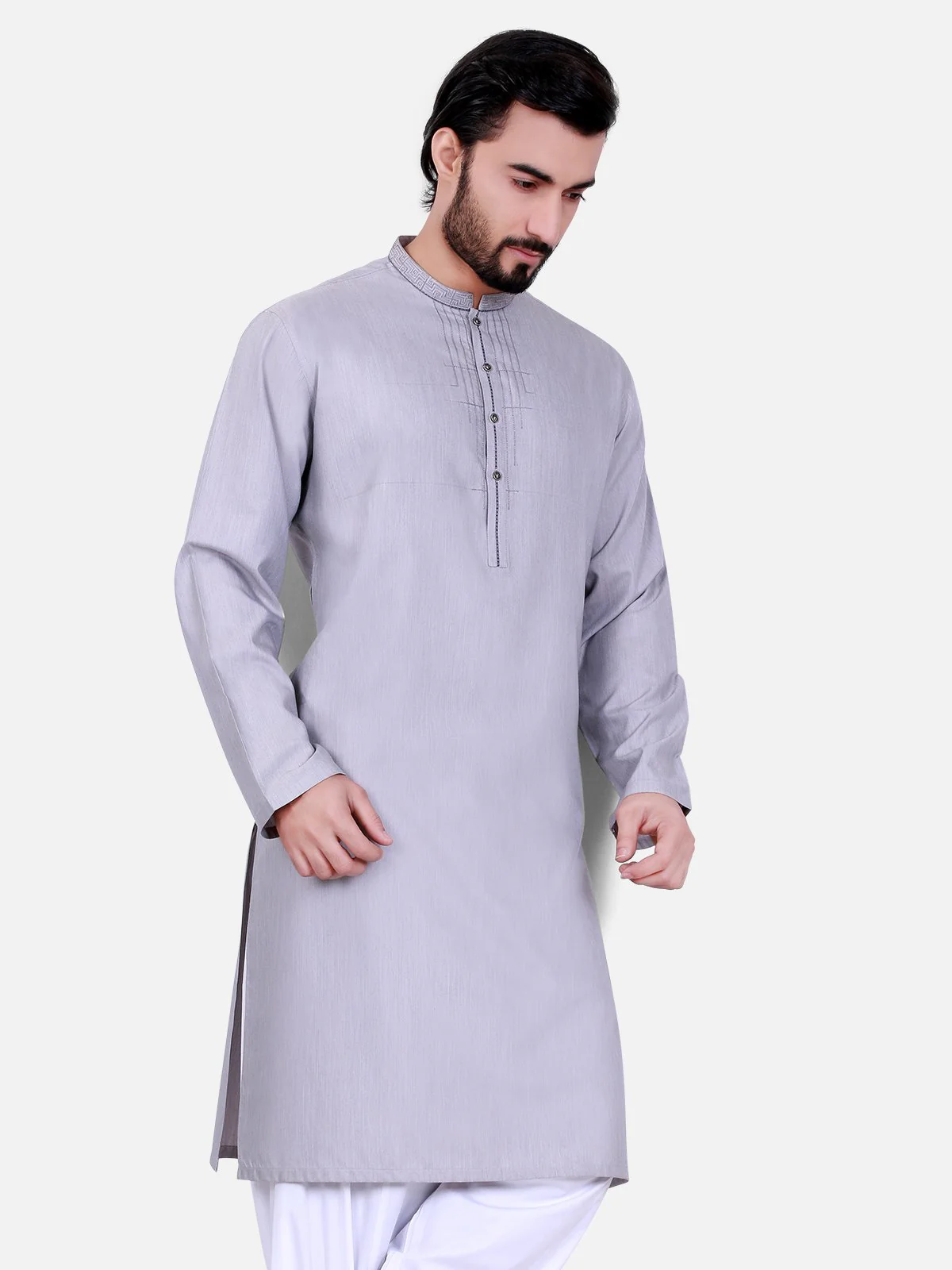 Embroidered Blended Kurta - MTK-C17S-9392