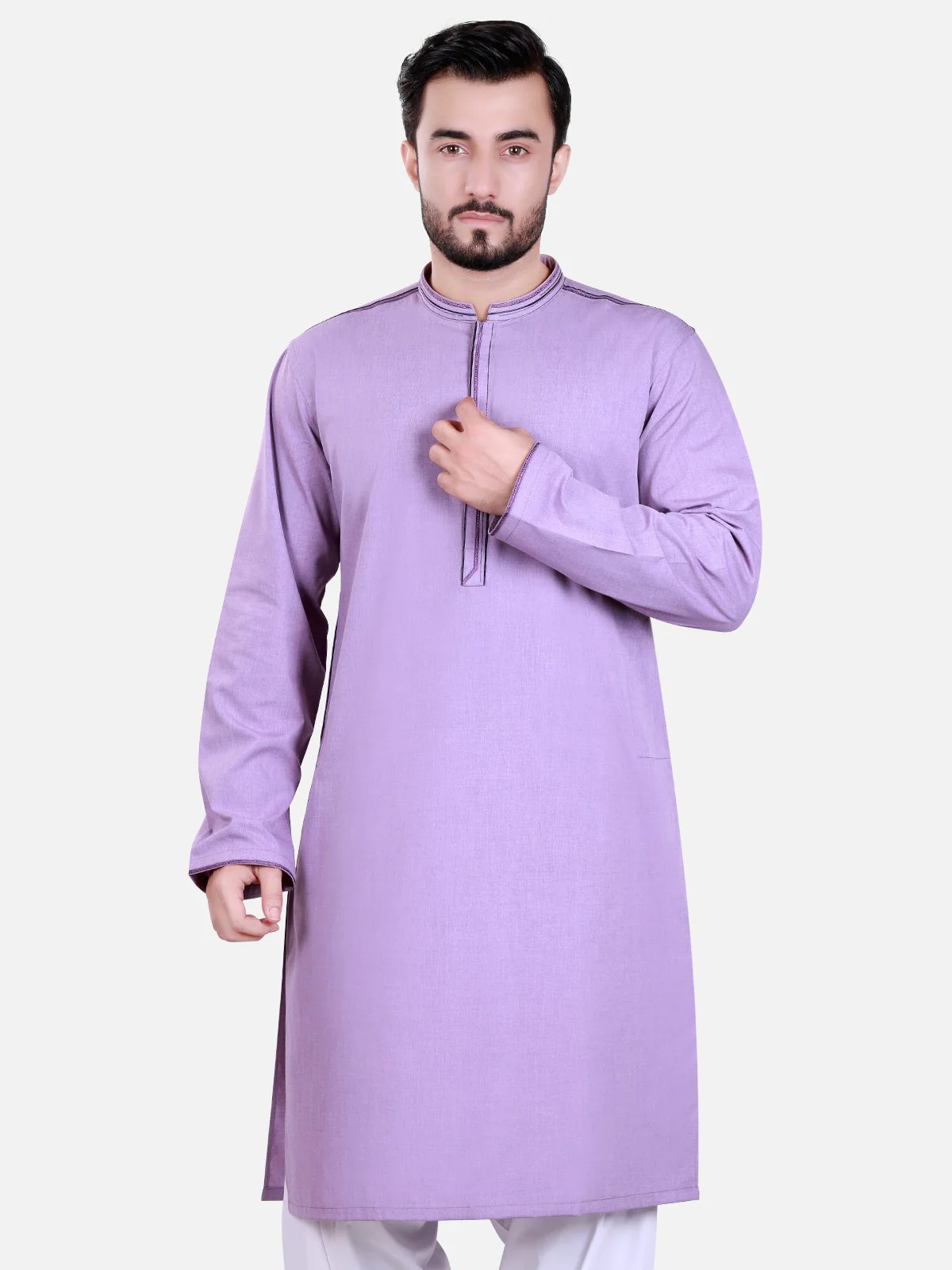 Embroidered Blended Kurta - MTK-C17S-9395