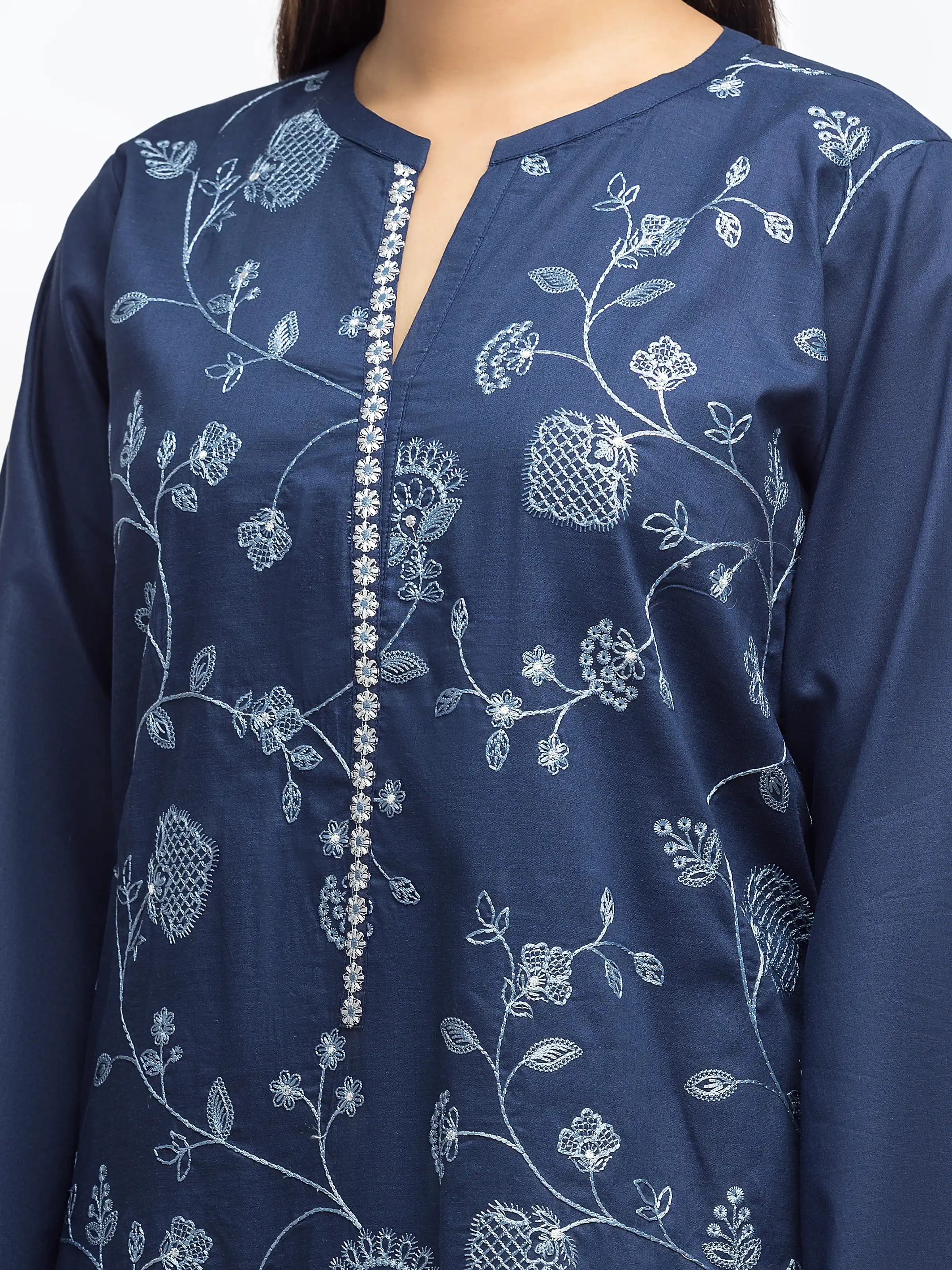 Embroidered Cambric Shirt - EWTKE25-81600S - Image 3
