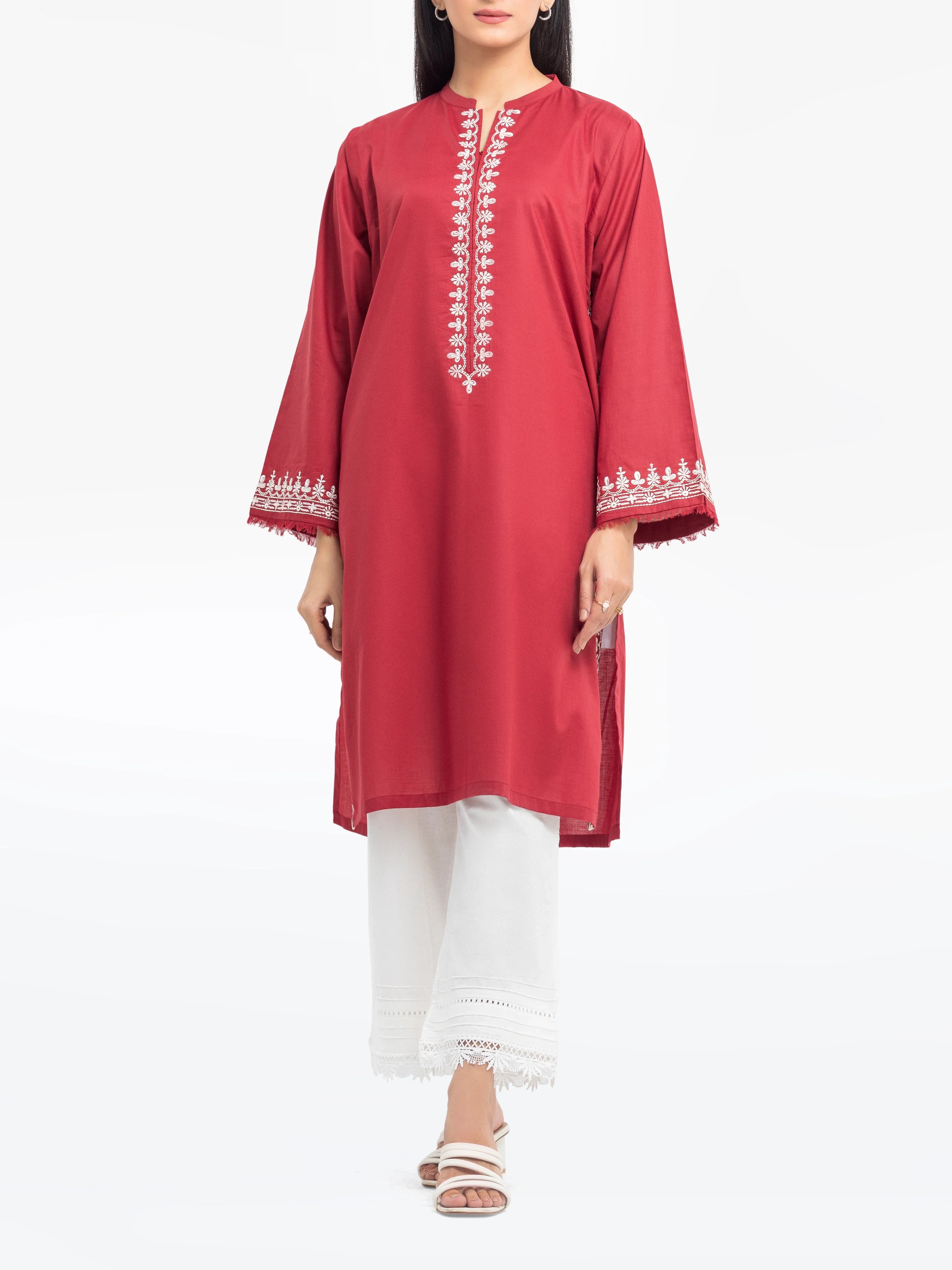 Embroidered Cambric Shirt - EWTKE25-81607S