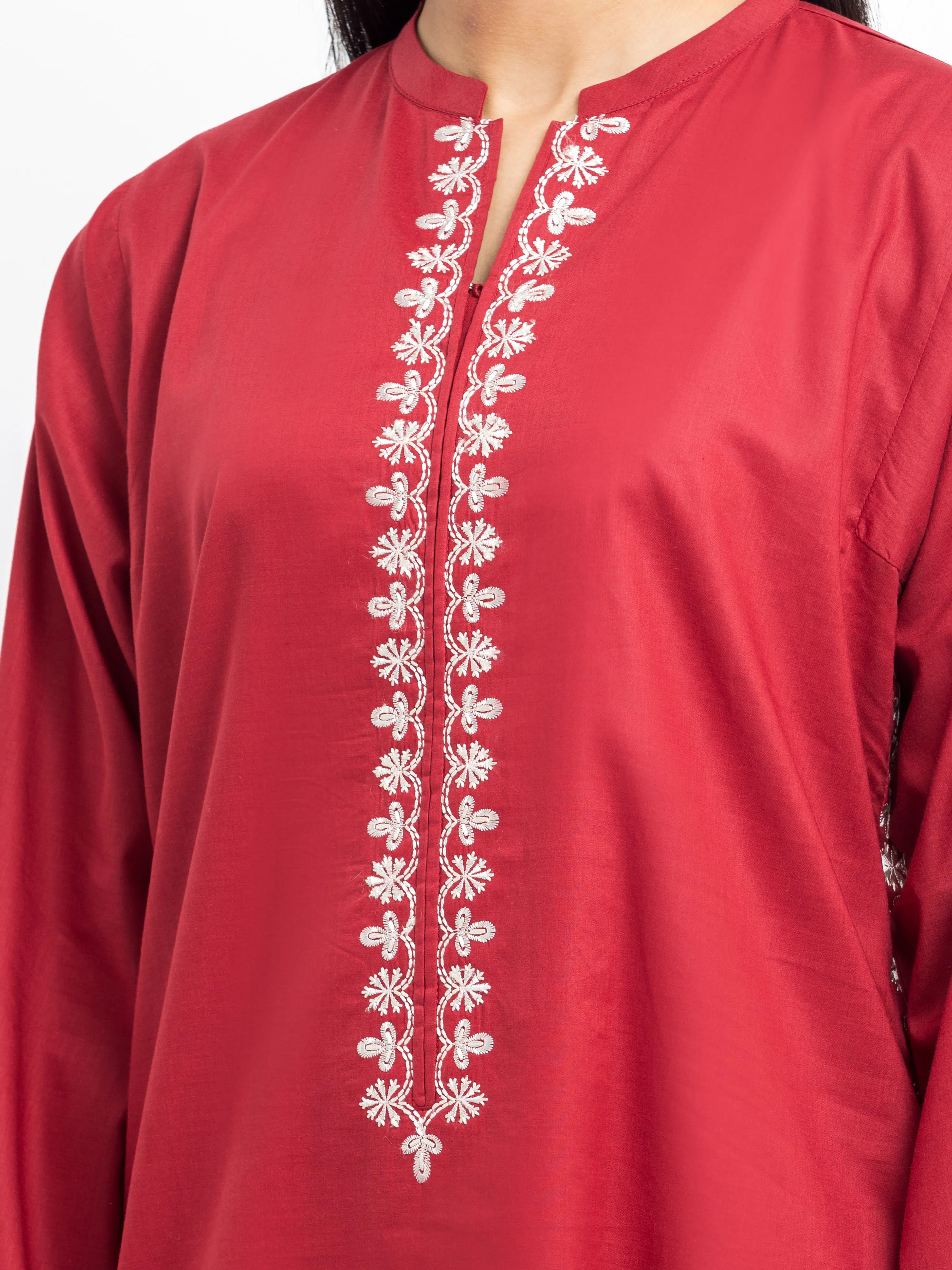 Embroidered Cambric Shirt - EWTKE25-81607S - Image 3