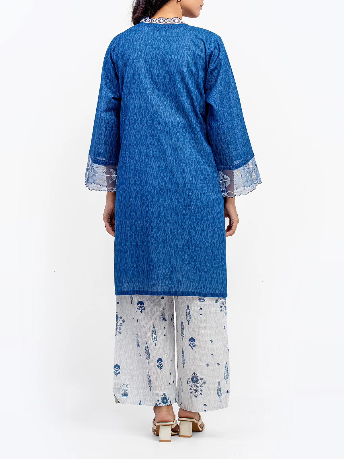 Embroidered Cotton Slub Shirt - EWTKE5-81676S - Image 5