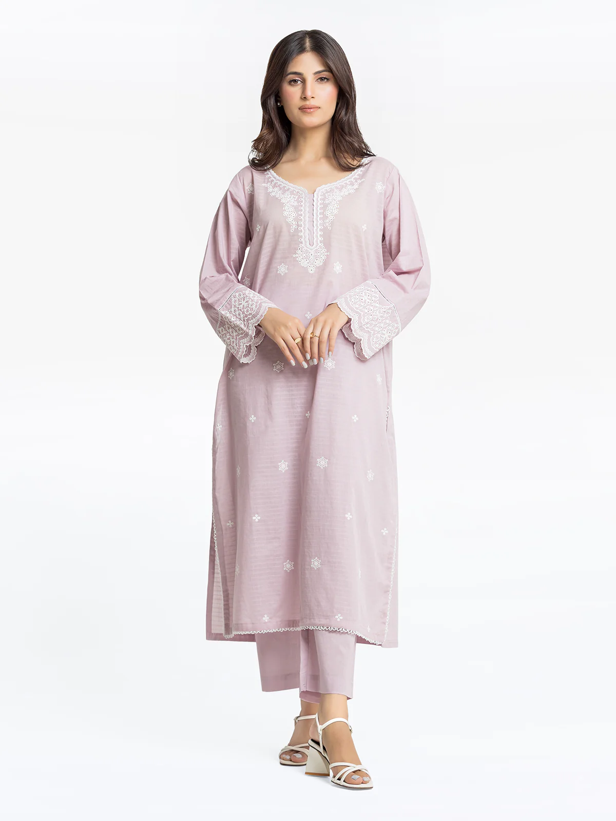 Embroidered Dobby Shirt - EWTKE24-69648S