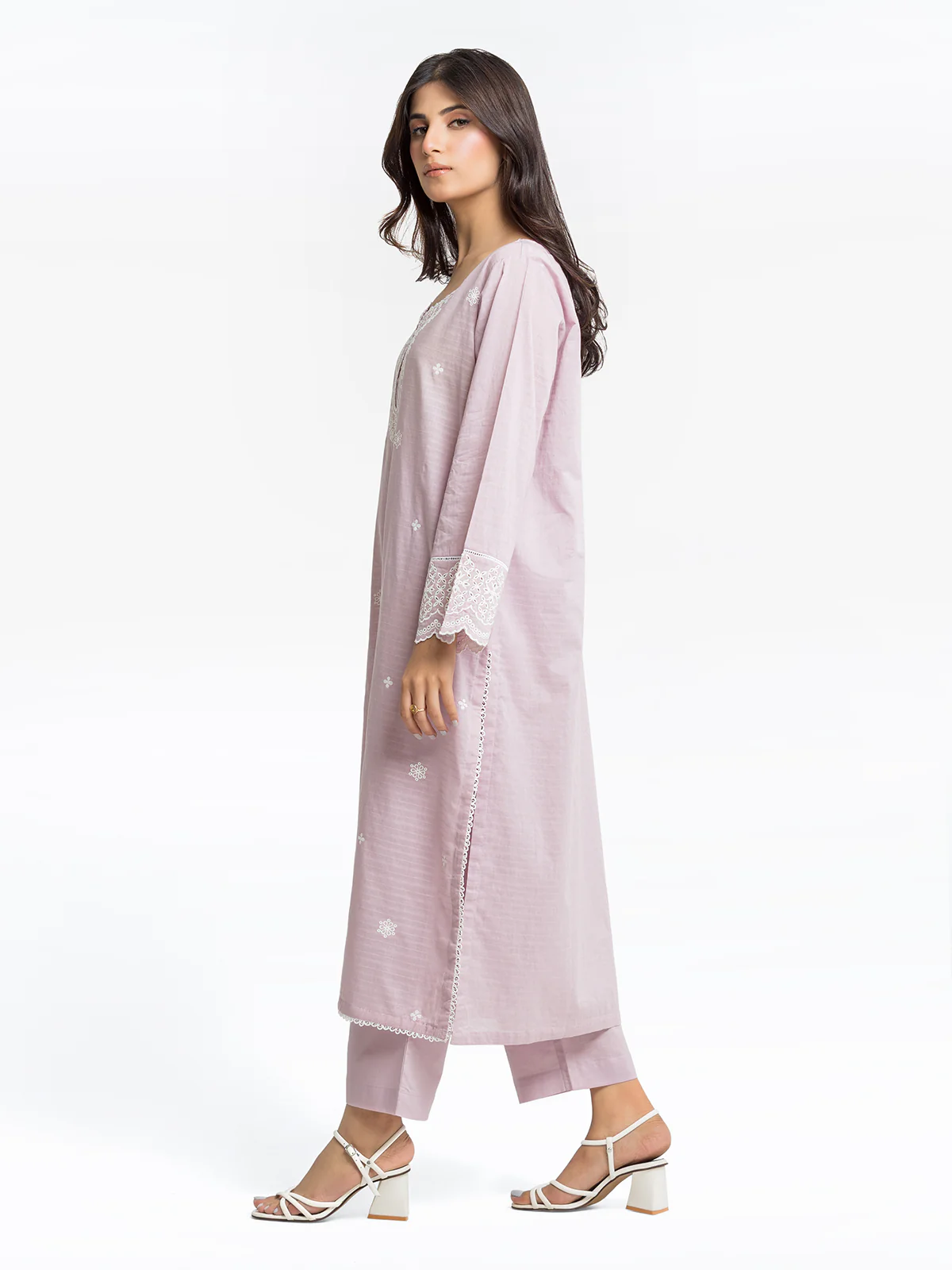 Embroidered Dobby Shirt - EWTKE24-69648S - Image 5