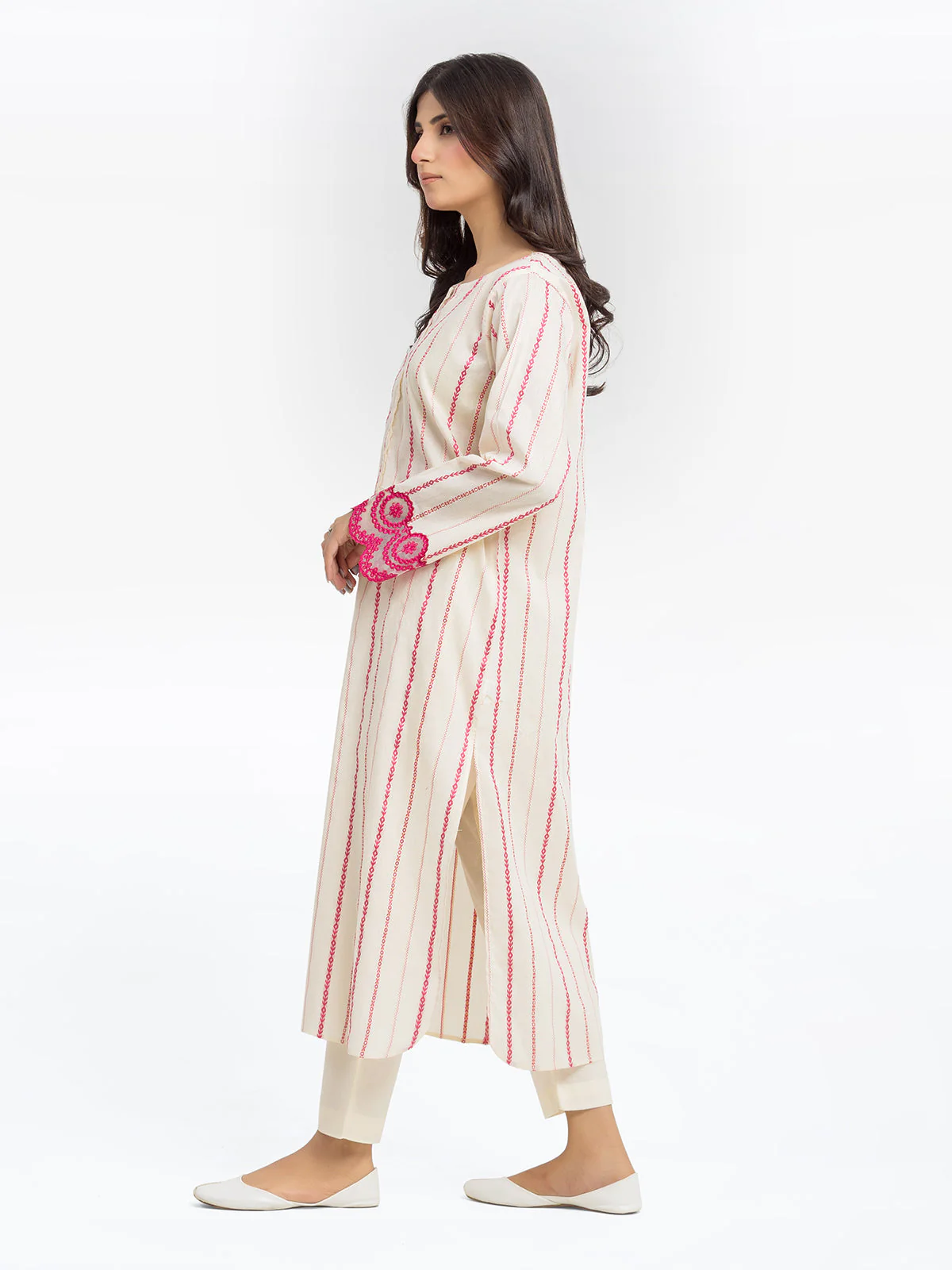 Embroidered Jacquard Shirt - EWTKE24-69643S - Image 4