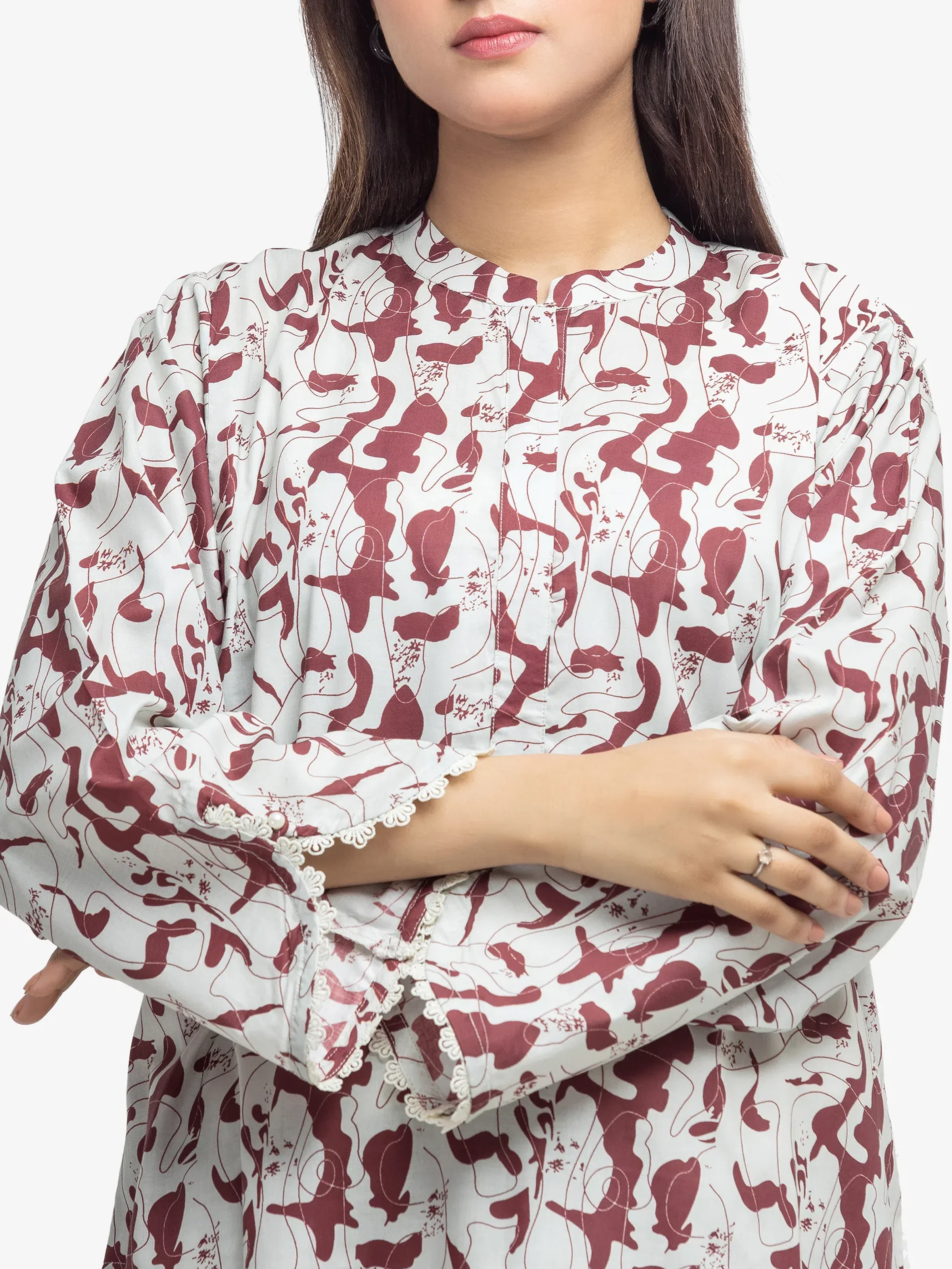 Printed Cambric Shirt - EWTKP5-81637S - Image 3