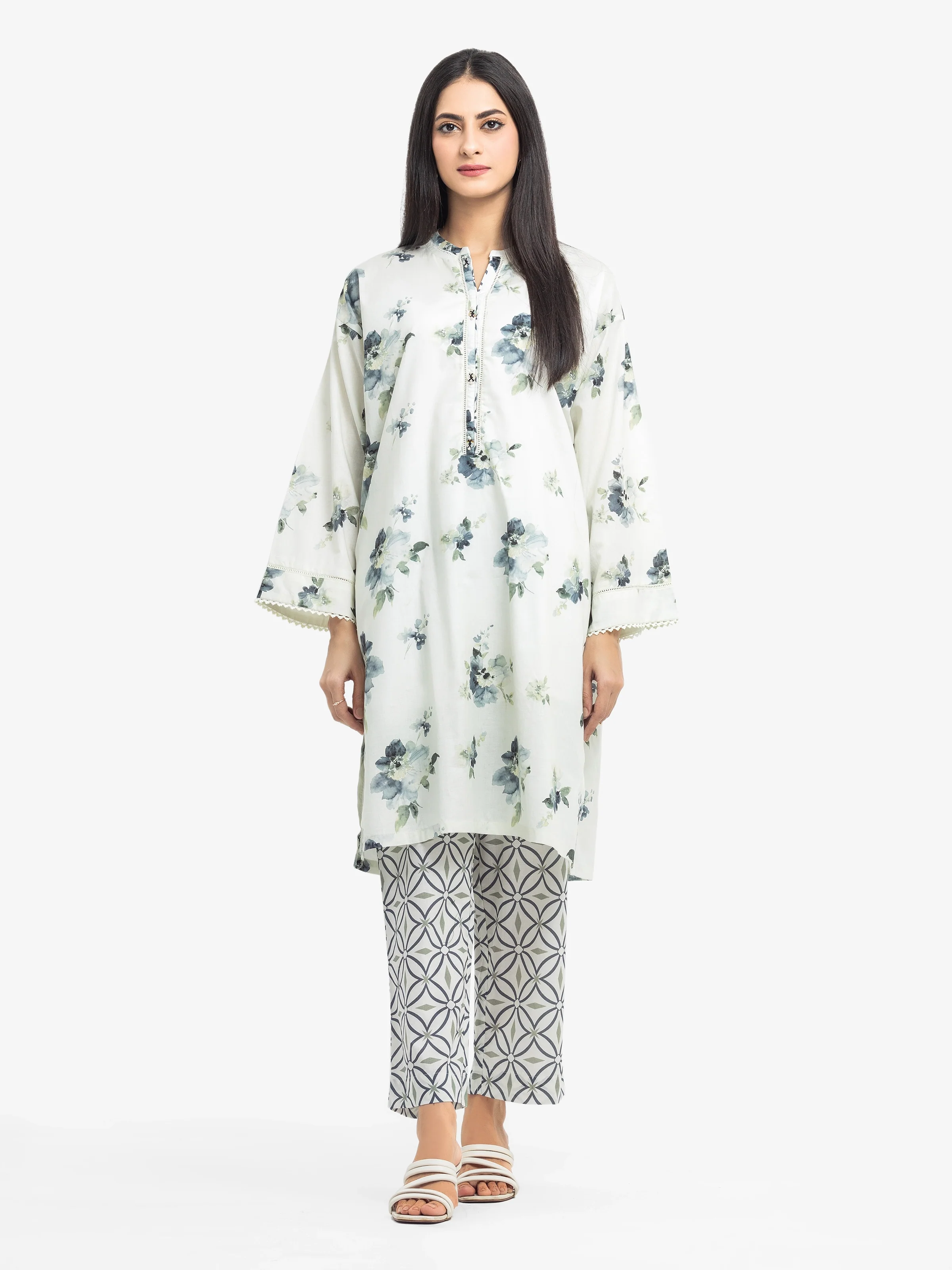 Printed Cambric Shirt - EWTKP5-81640S
