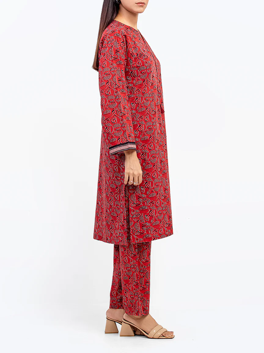 Printed Lawn Shirt - EWTKP5-81871S - Image 5