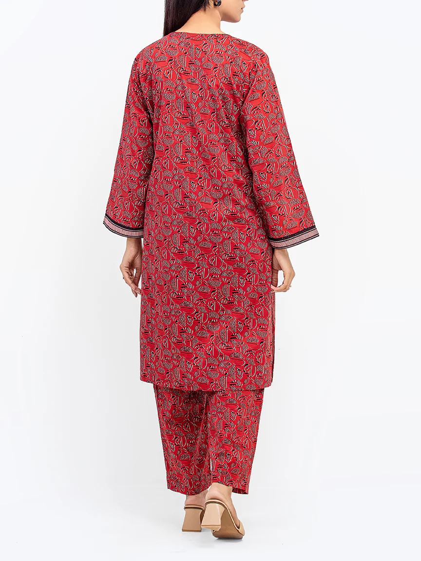 Printed Lawn Shirt - EWTKP5-81871S - Image 6
