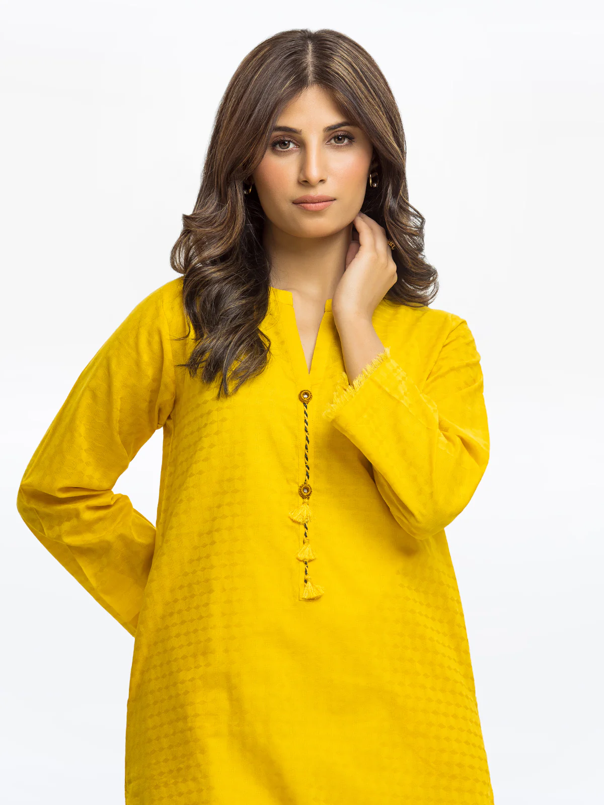 Solid Dobby Shirt - EWTKS24-68958S - Image 2