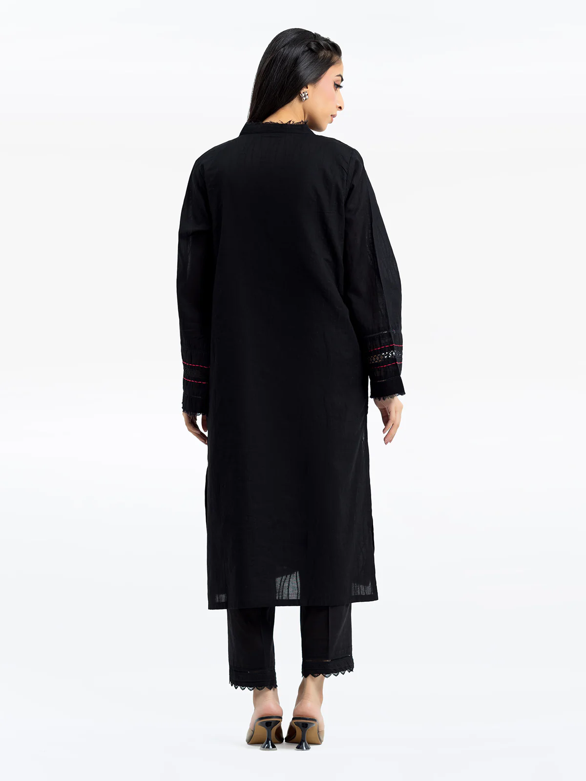 Solid Jacquard Shirt - EWTKS24-69712S - Image 5
