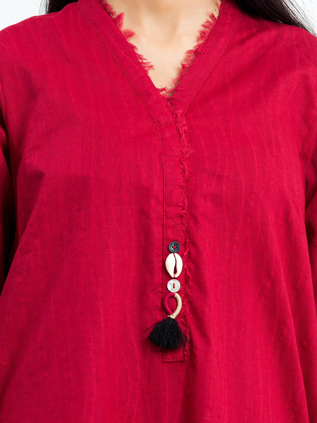 Solid Jacquard Shirt - EWTKS24-69713S - Image 3