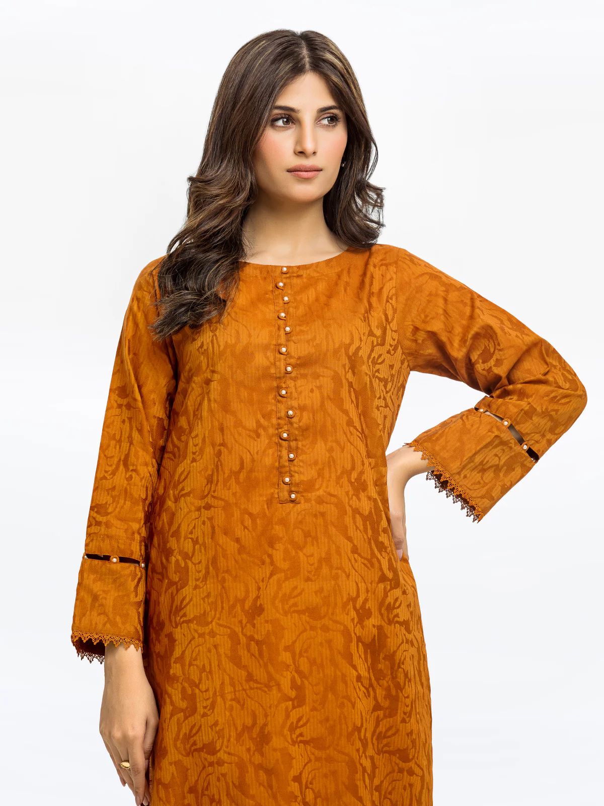 Printed Dobby Shirt - EWTKS24-68980S - Image 2