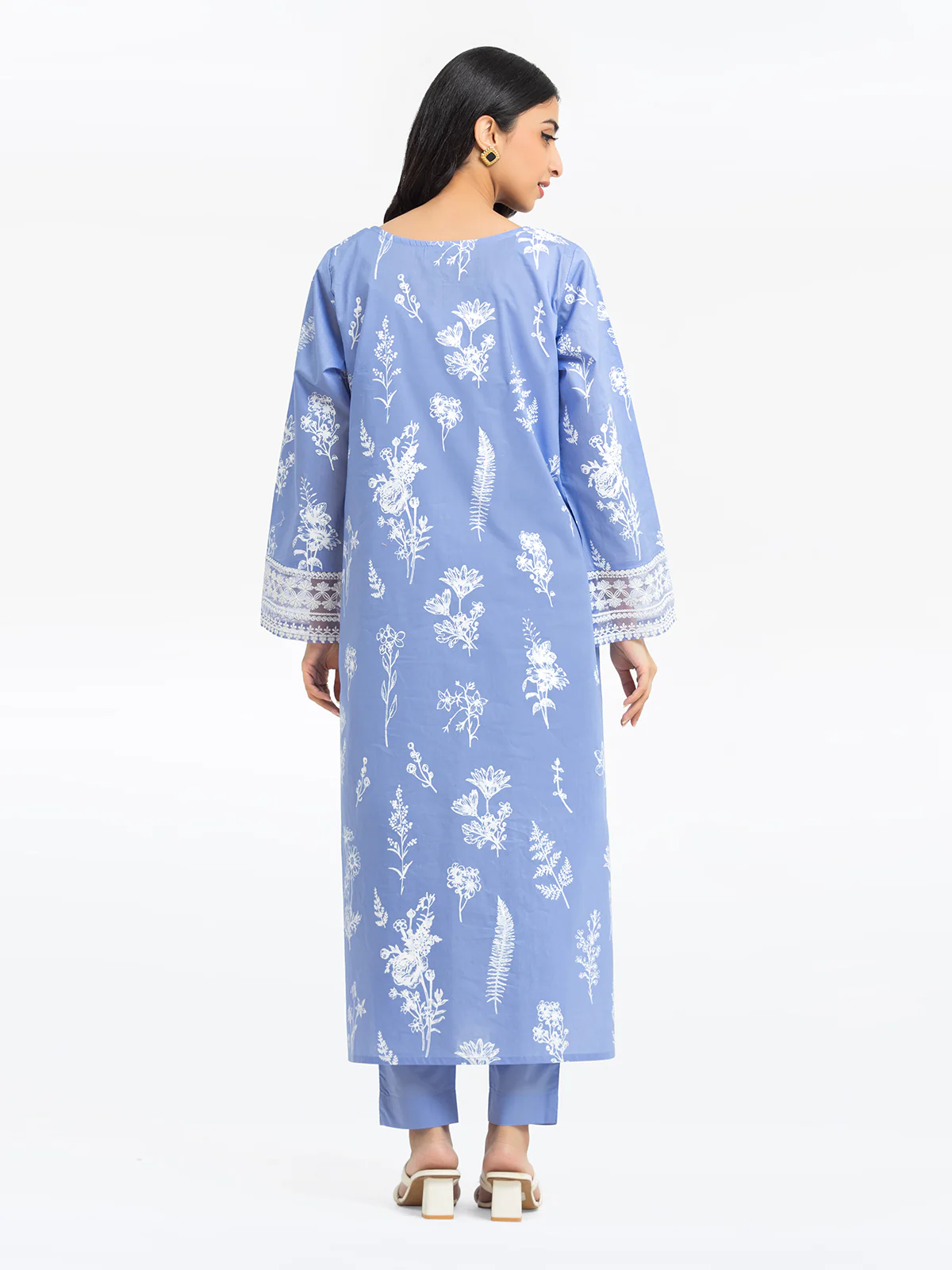 Embroidered Cambric Co-Ord Set - EWTKE24-81042ST - Image 6
