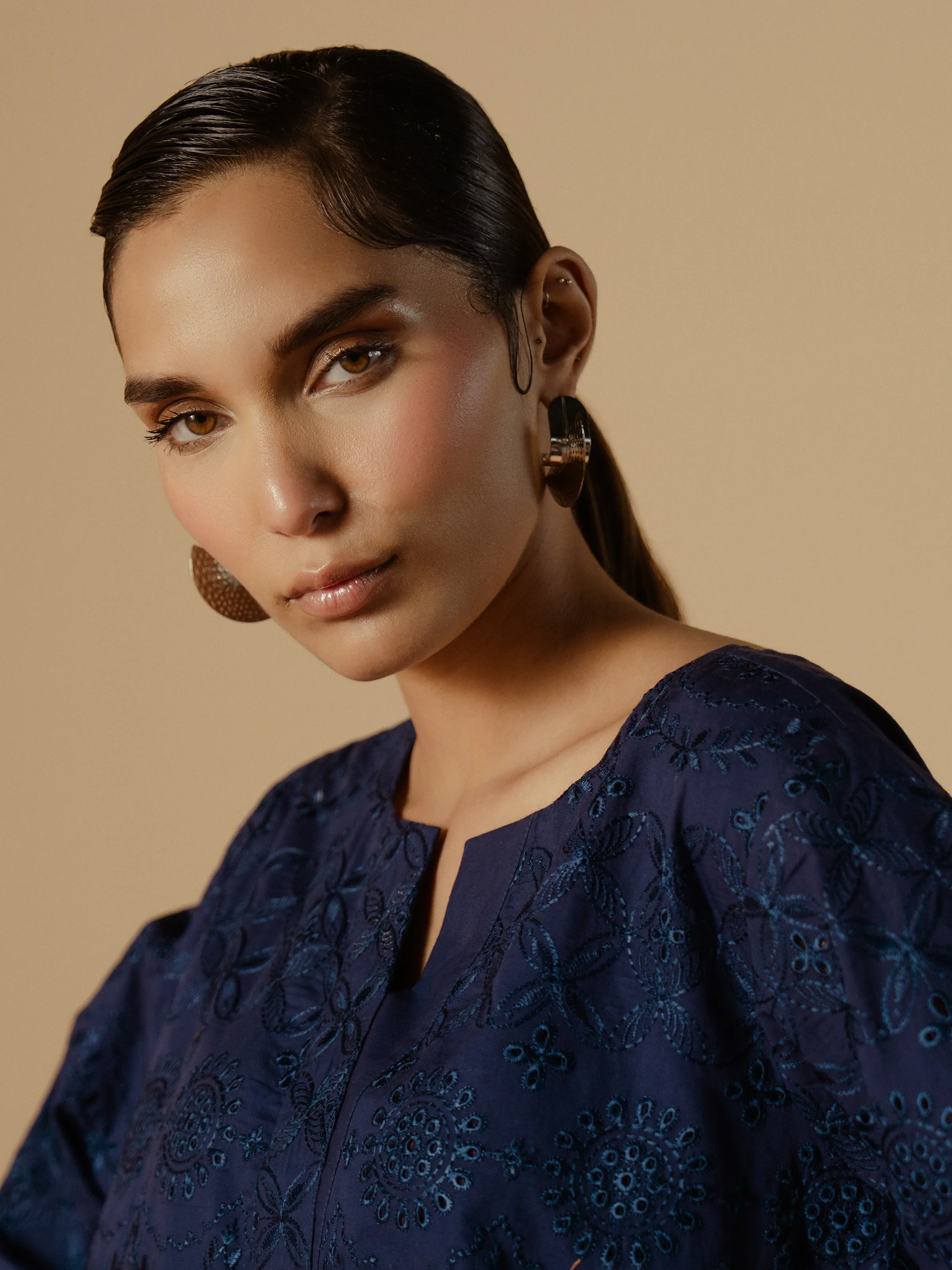 Embroidered Cambric Shirt Trouser - EWTKE24-81196ST - Image 5