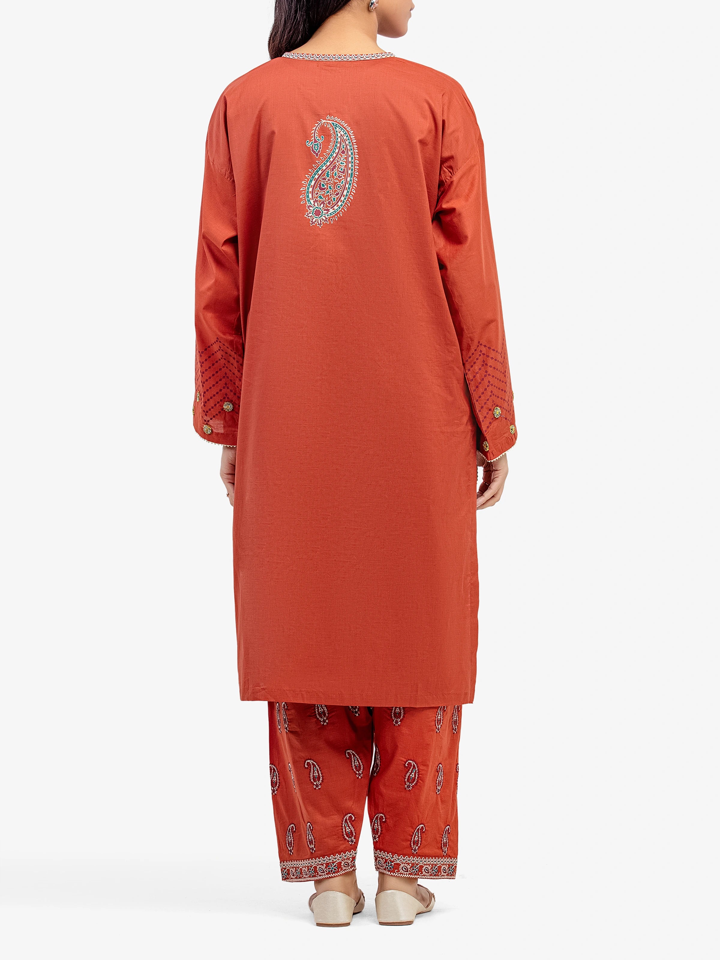 Embroidered Cambric Co-Ord Set - EWTKE5-81620ST - Image 6