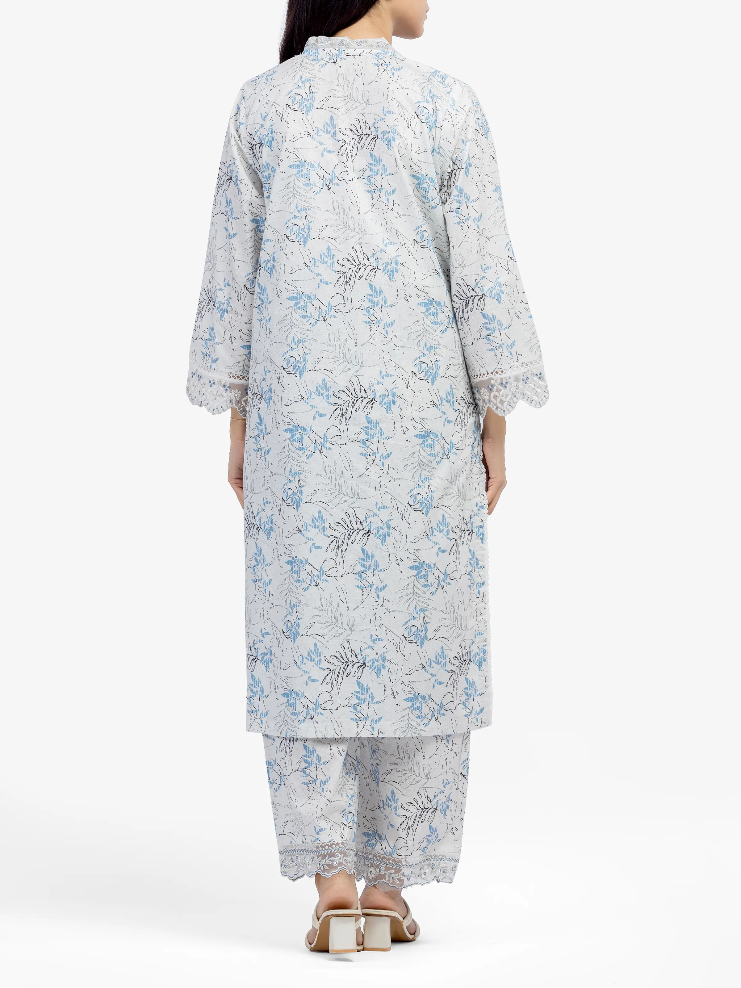 Embroidered Dobby Co-Ord Set - EWTKE24-81346ST - Image 5