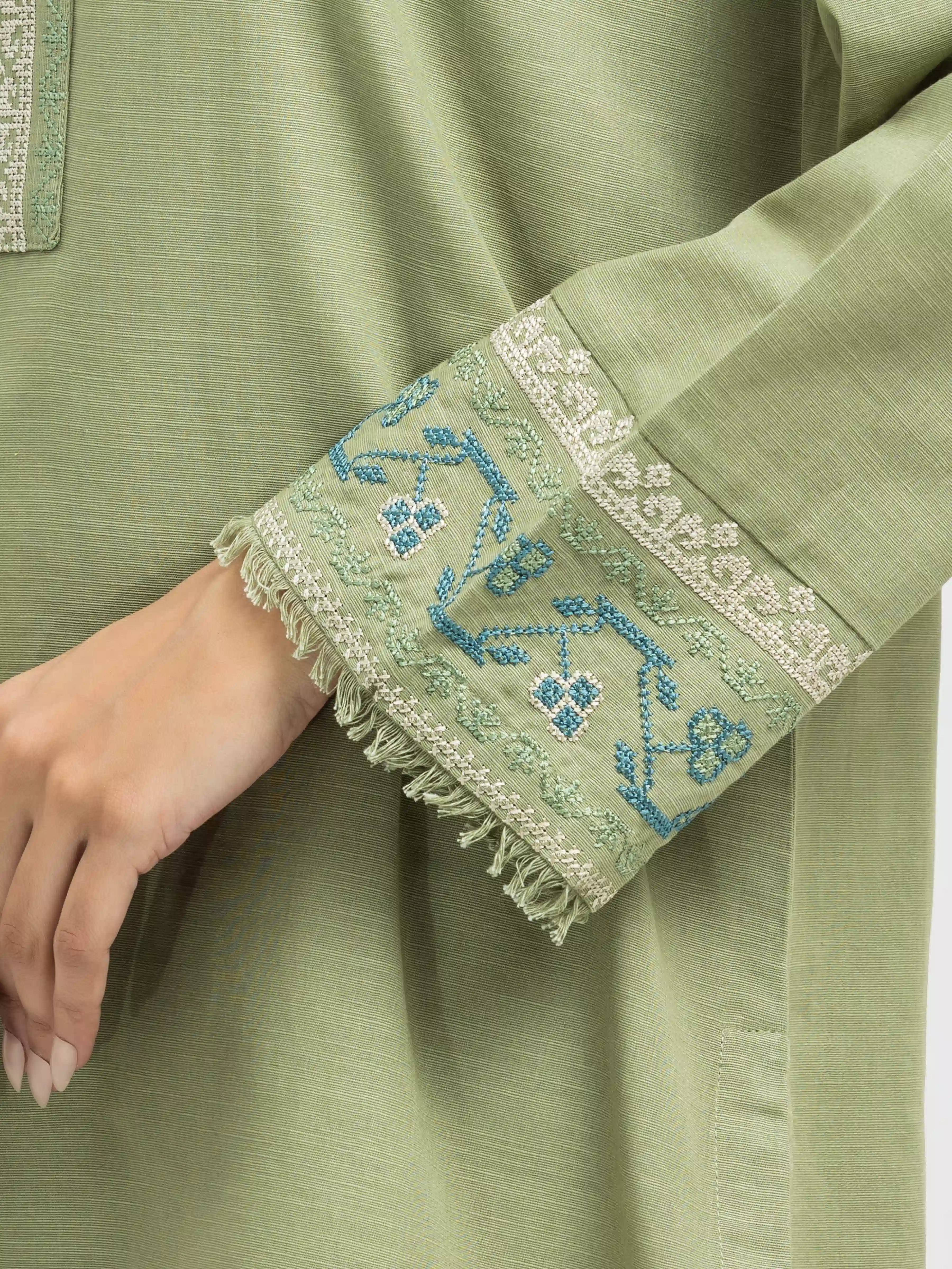 Embroidered Khaddar Shirt Trouser - EWTKE24-81430ST - Image 4