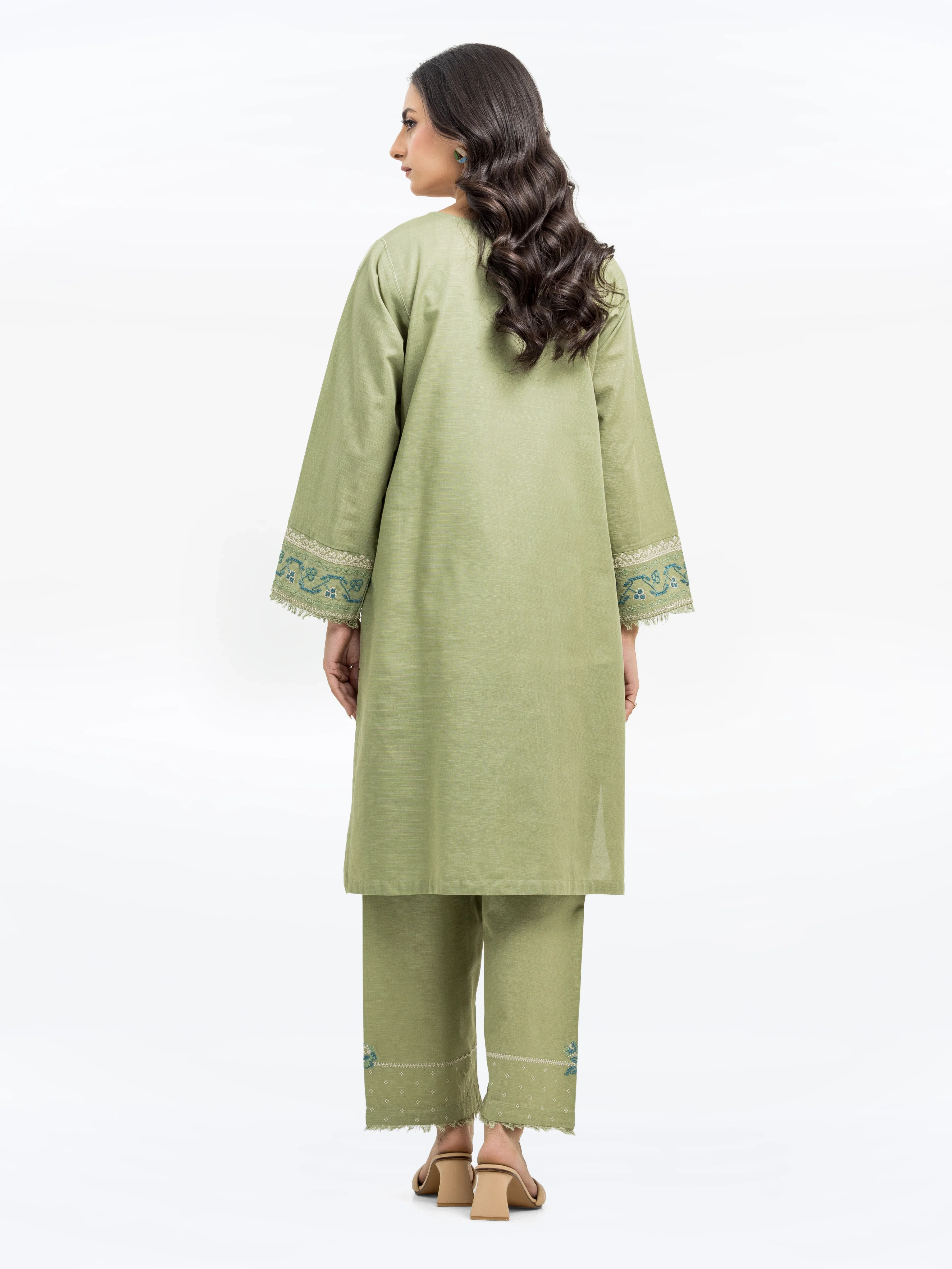 Embroidered Khaddar Shirt Trouser - EWTKE24-81430ST - Image 6