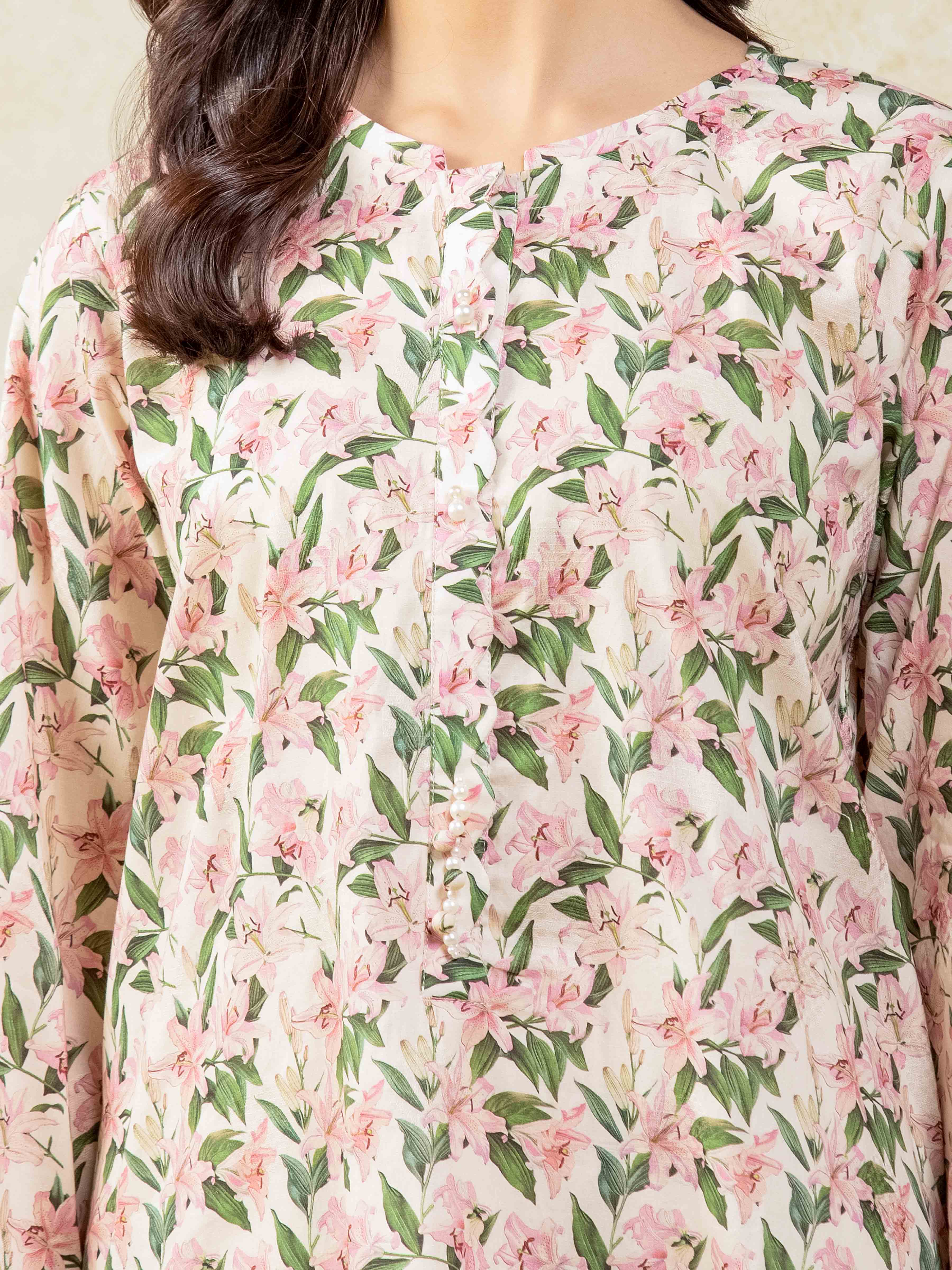 Embroidered Lawn Co-Ord Set - EWTKE5-81687ST - Image 3