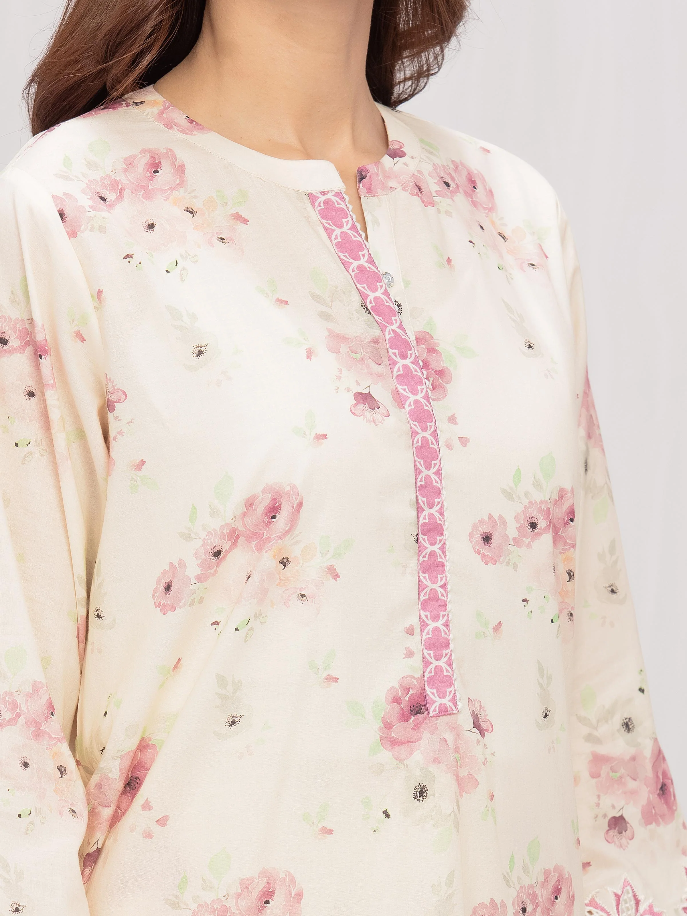 Embroidered Lawn Co-Ord Set - EWTKE5-81904ST - Image 3