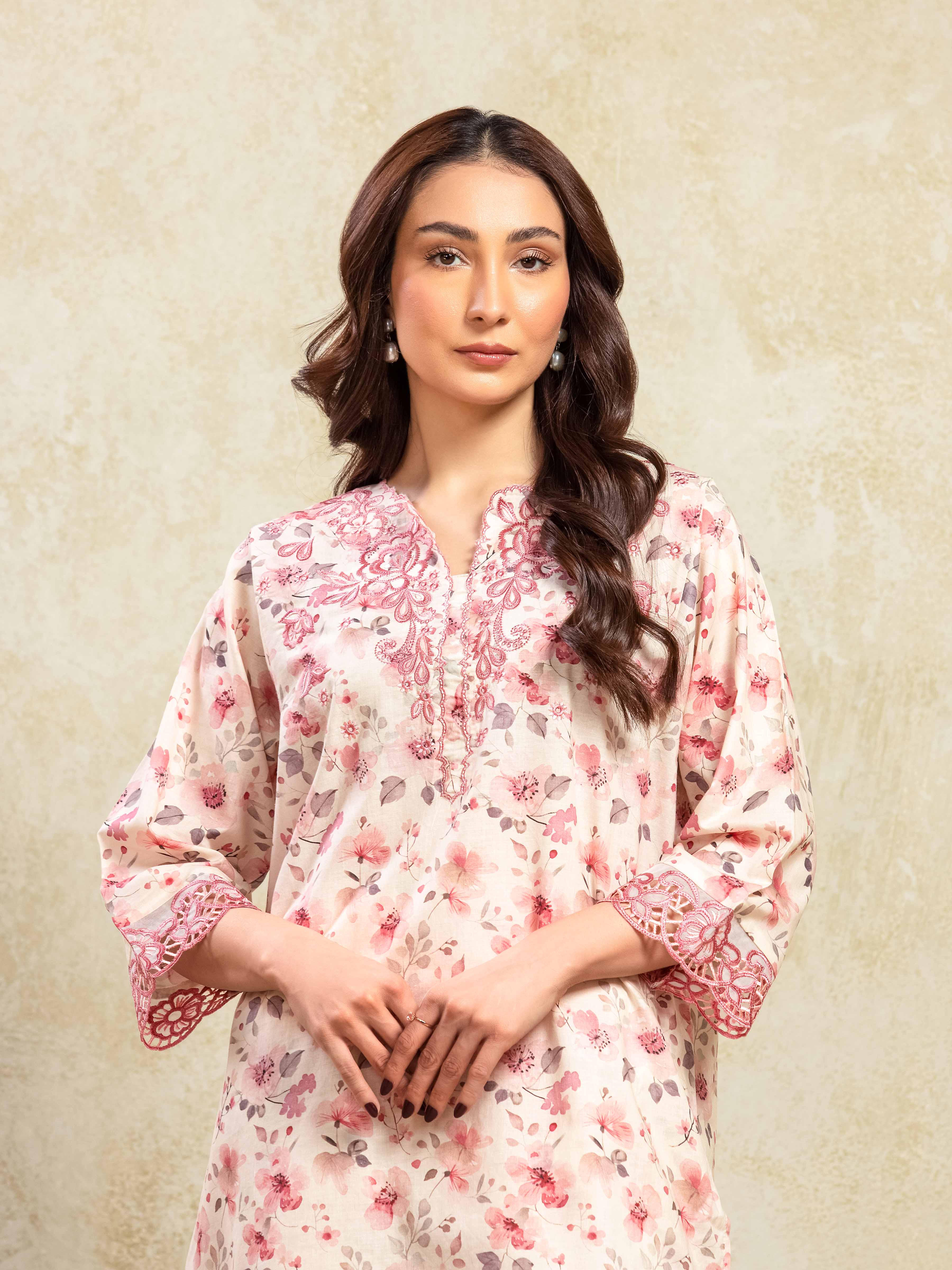 Embroidered Lawn Co-Ord Set - EWTKE5-82392ST - Image 2