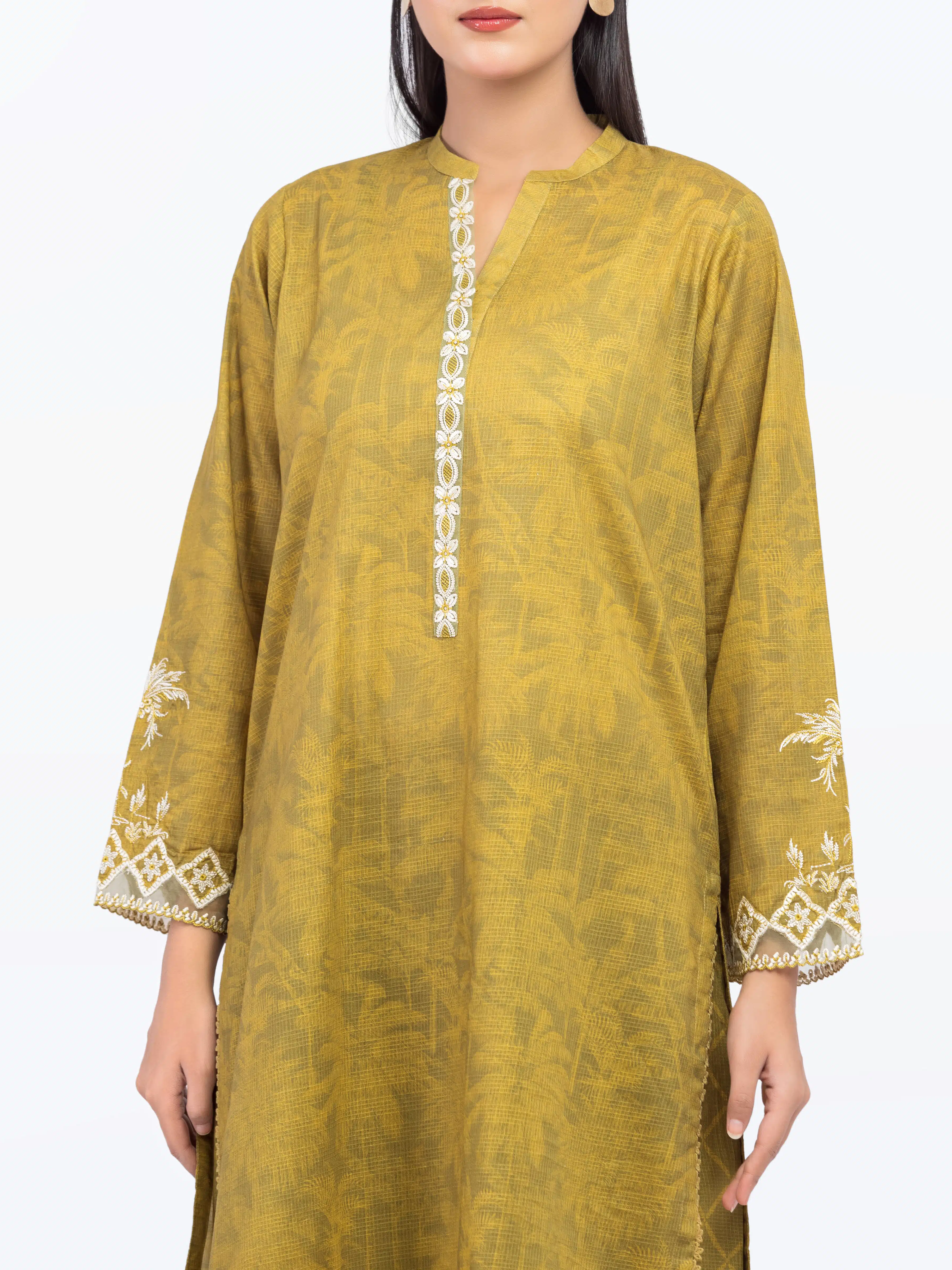 Embroidered Lawn Slub Co-Ord Set - EWTKE5-81682ST - Image 2