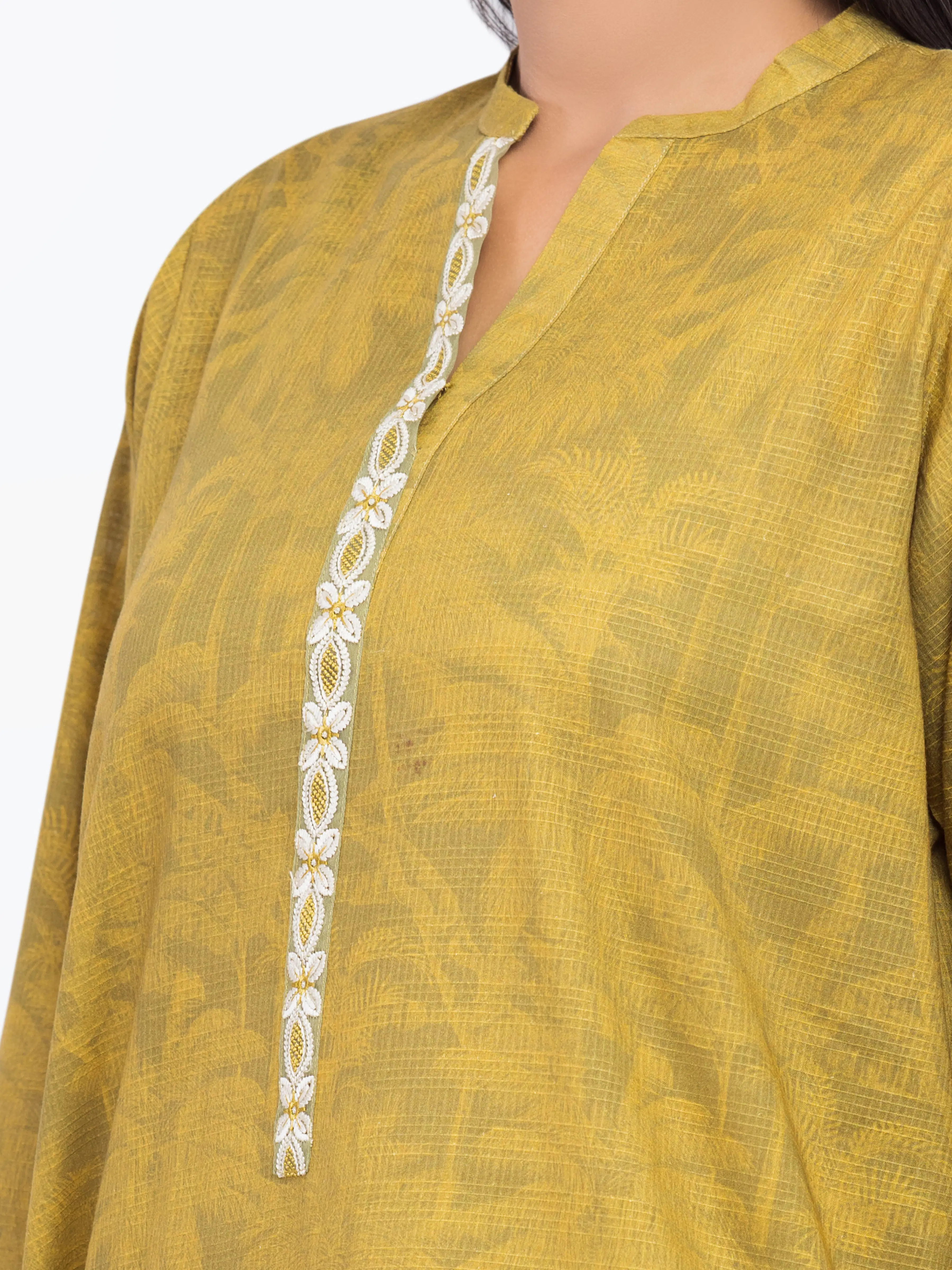 Embroidered Lawn Slub Co-Ord Set - EWTKE5-81682ST - Image 3
