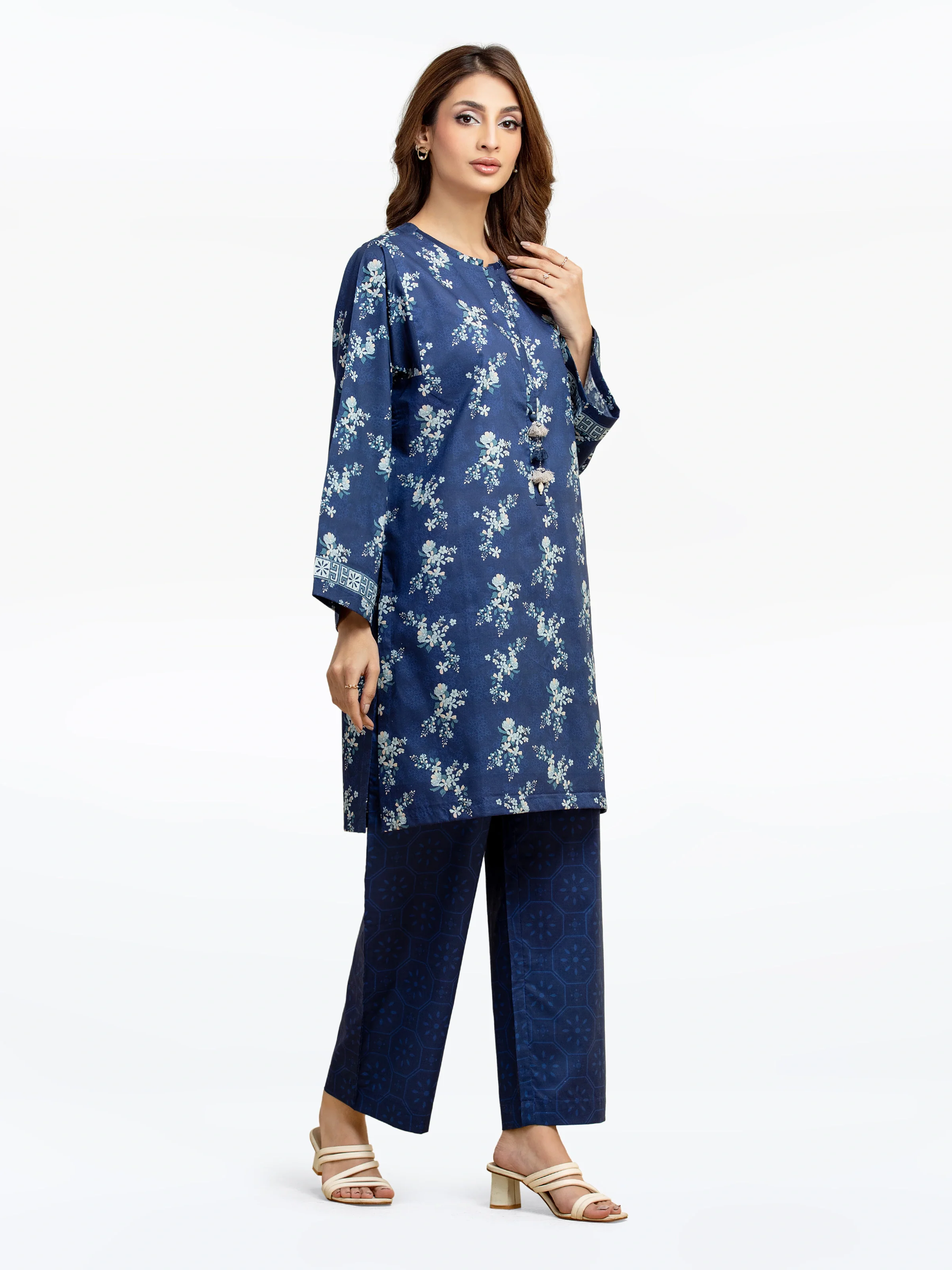 Printed Cambric Shirt Trouser - EWTKP5-81638ST - Image 5