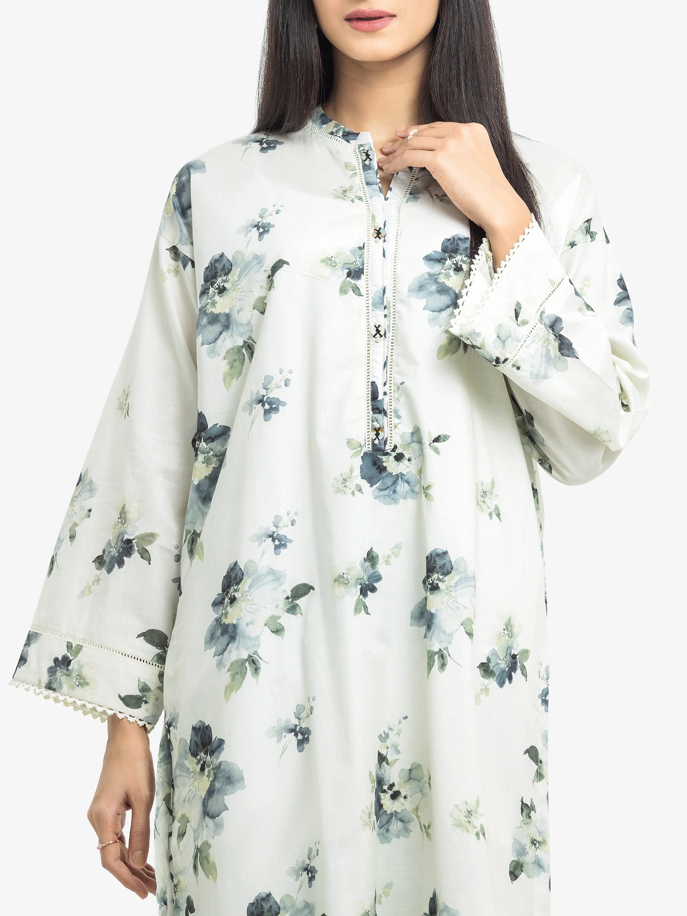 Printed Cambric Shirt Trouser - EWTKP5-81640ST - Image 3